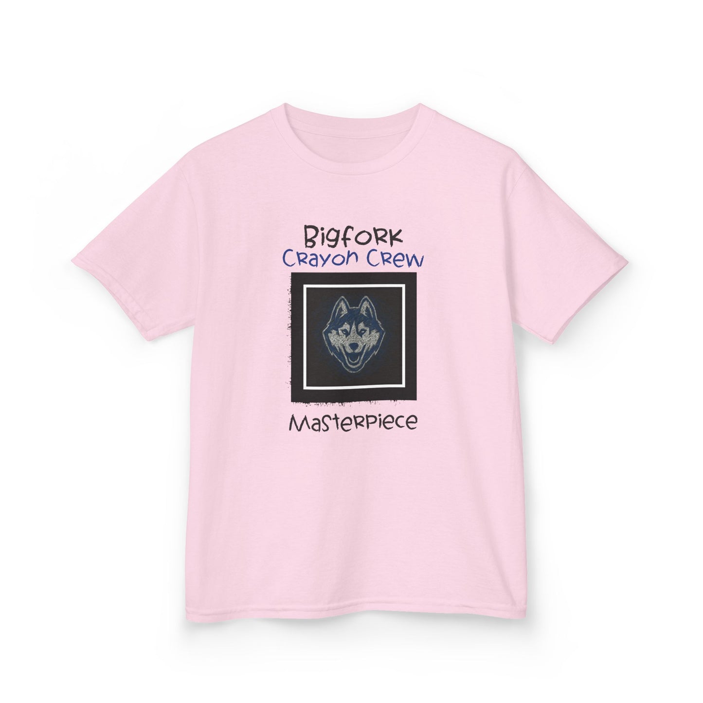 Bigfork Crayon Crew Masterpiece Kids Tee – Scribble Loud, Huskies!