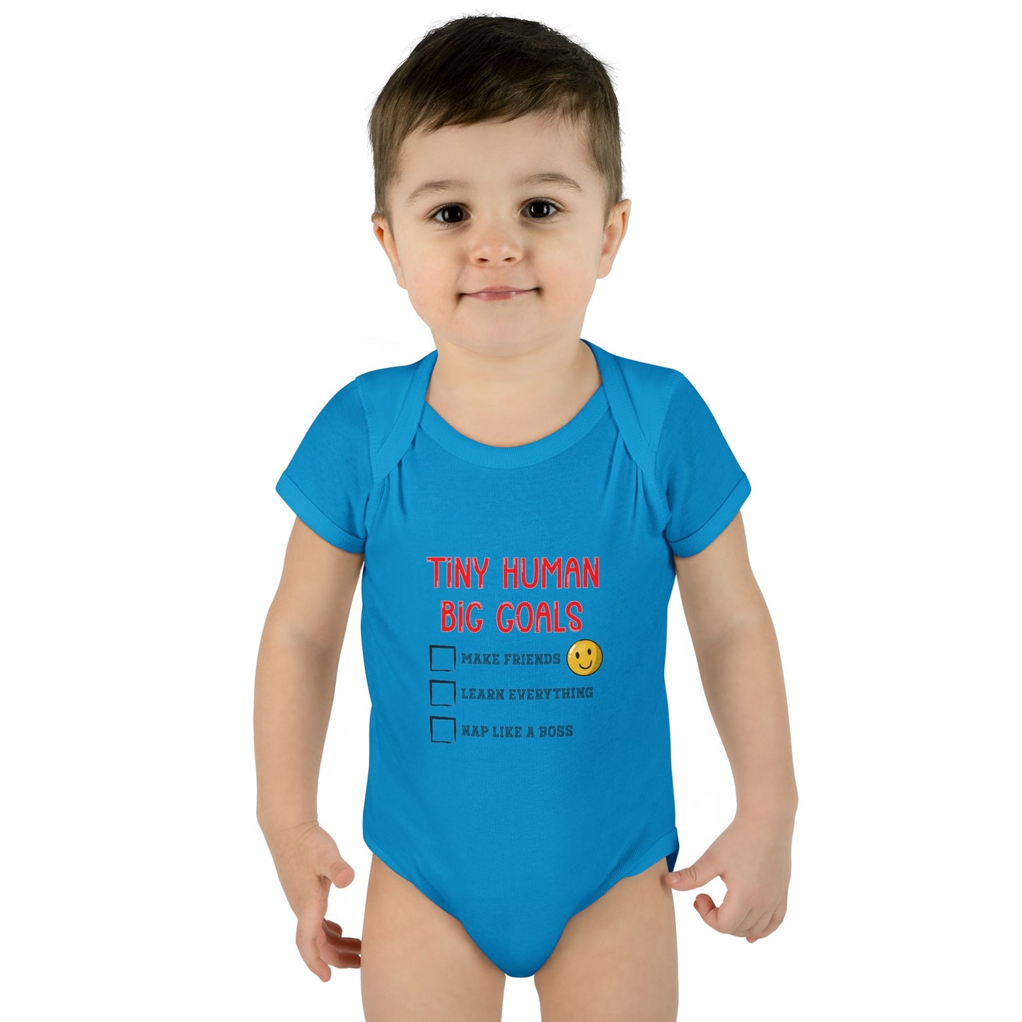 Tiny Human, Big Goals β Infant Bodysuit