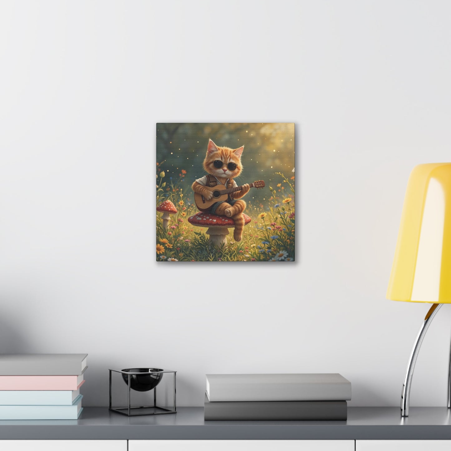Cat Shreds in the Meadow – Canvas Wall Art
