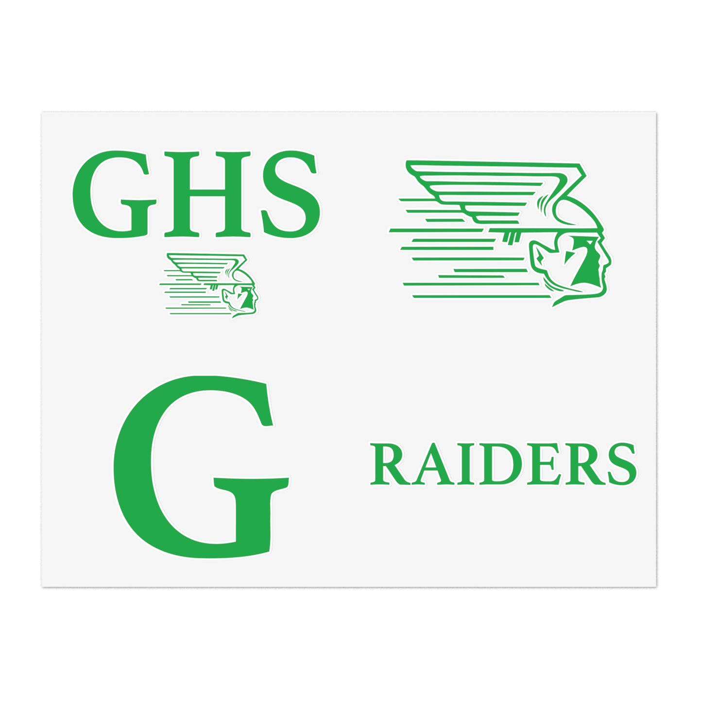 Greenway High School Die-Cut Sticker Sheet