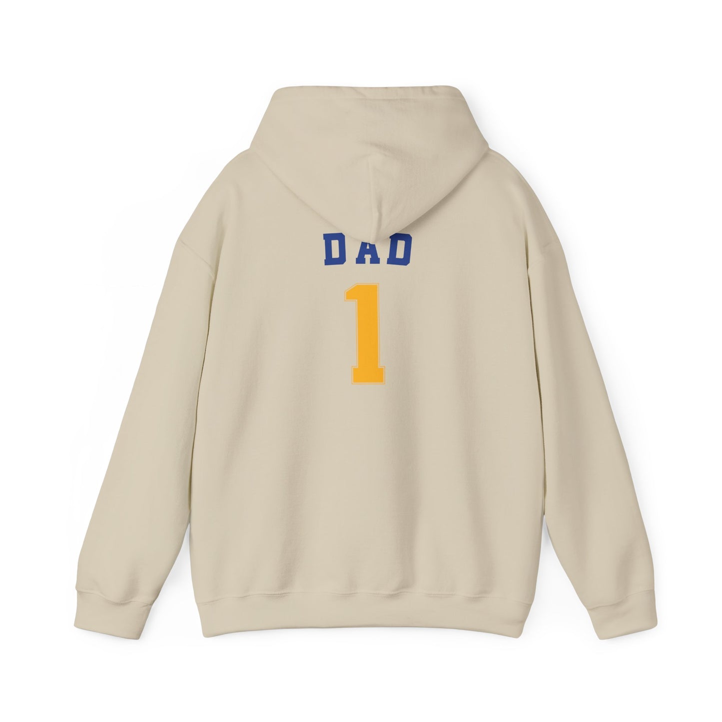 Bigfork Huskies Heavy-Blend Hoodie — Custom Back (“DAD #1” or Your Text)