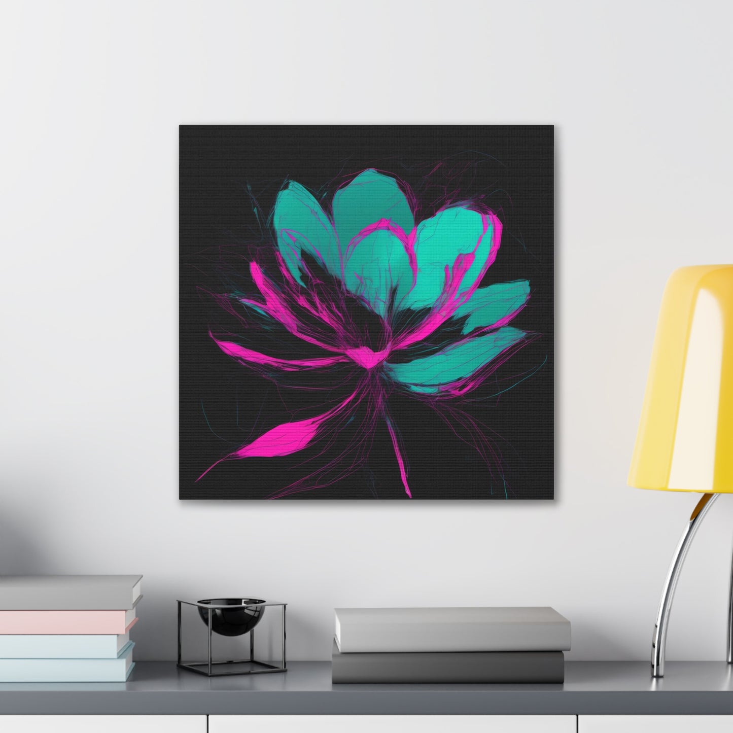 Bloomwave: Petals in Pink & Neon Drift