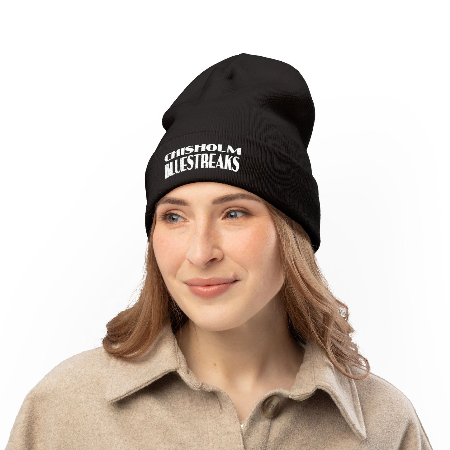 Bluestreaks Knit Beanie – Red Hot. Cold Proof. 100% Streak-Approved.