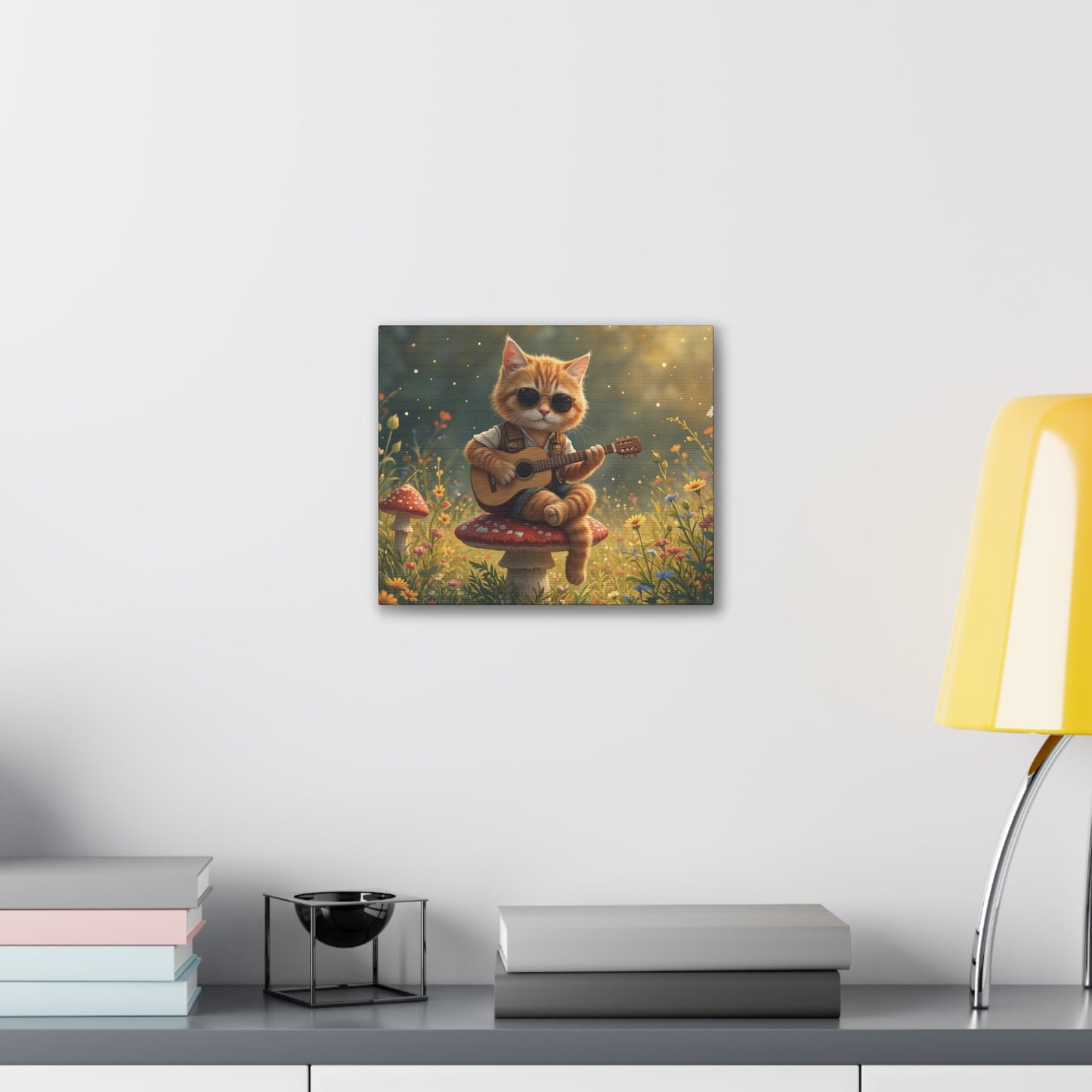 Cat Shreds in the Meadow – Canvas Wall Art