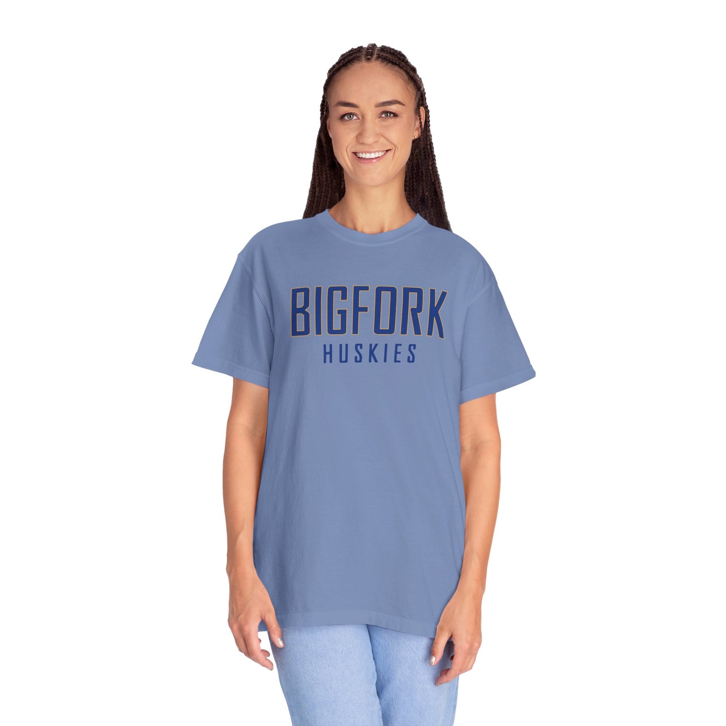 Bigfork Huskies Wordmark Unisex Garment-Dyed T-shirt