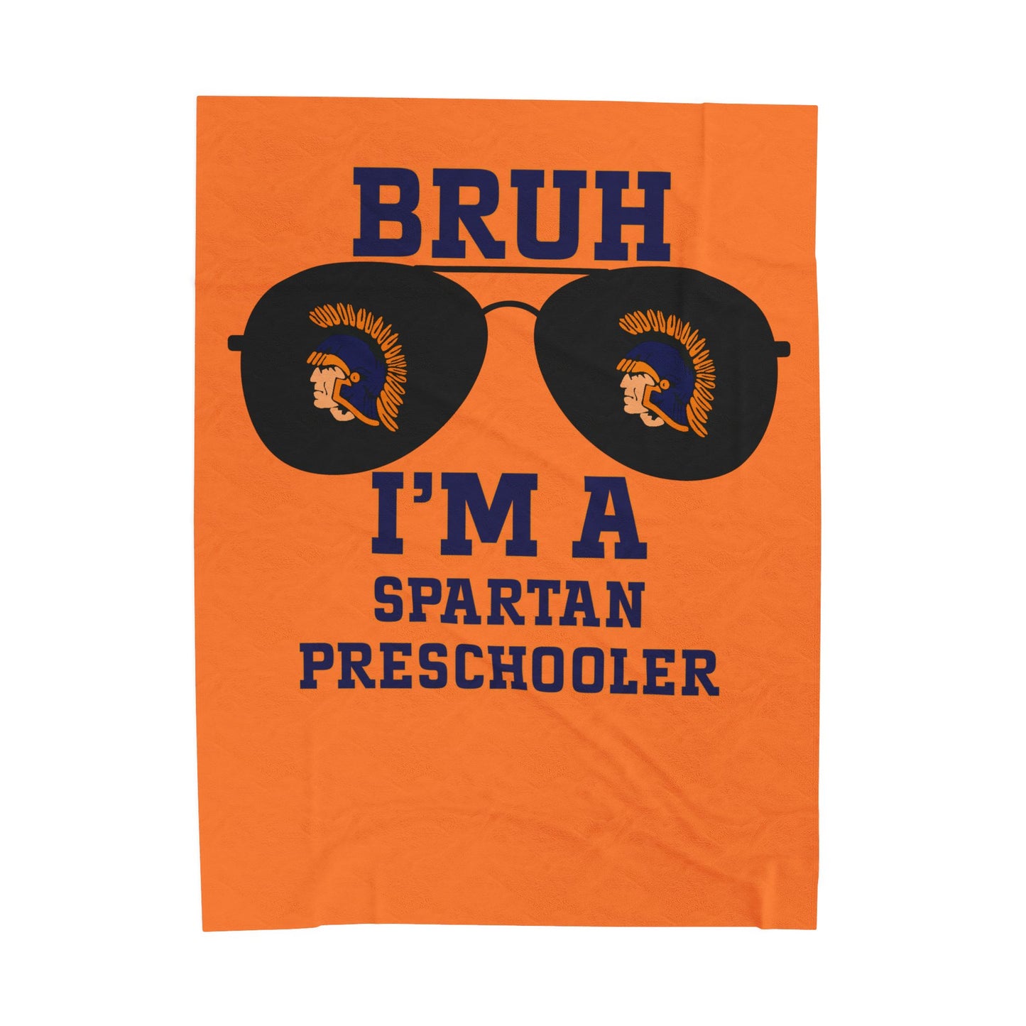 BRUH I’m a Spartan Preschooler – Velveteen Nap Blanket