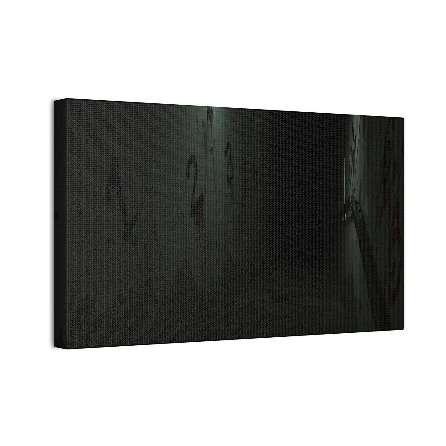 Count Your Steps, Not Your Regrets – Haunted Stairwell Canvas