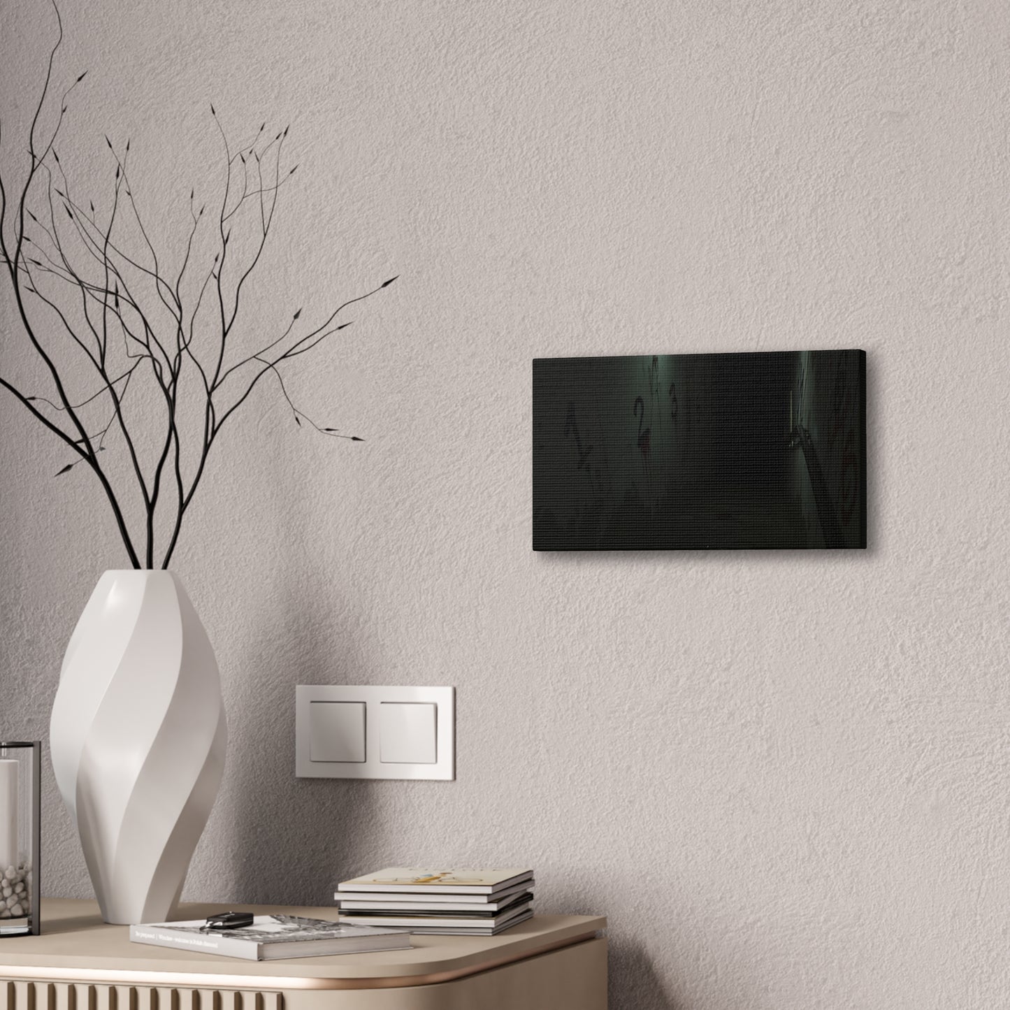 Count Your Steps, Not Your Regrets – Haunted Stairwell Canvas