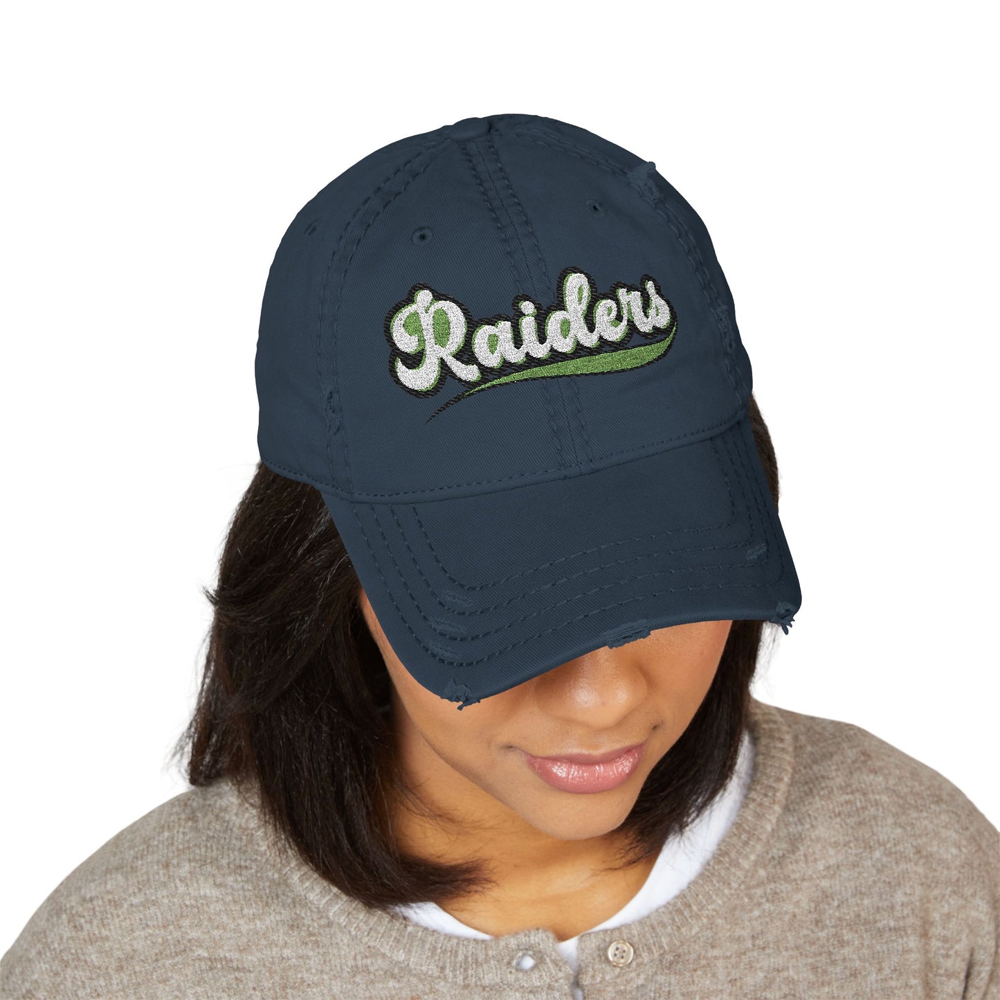 Greenway Raiders Distressed Dad Hat – Worn In, Raiders Strong