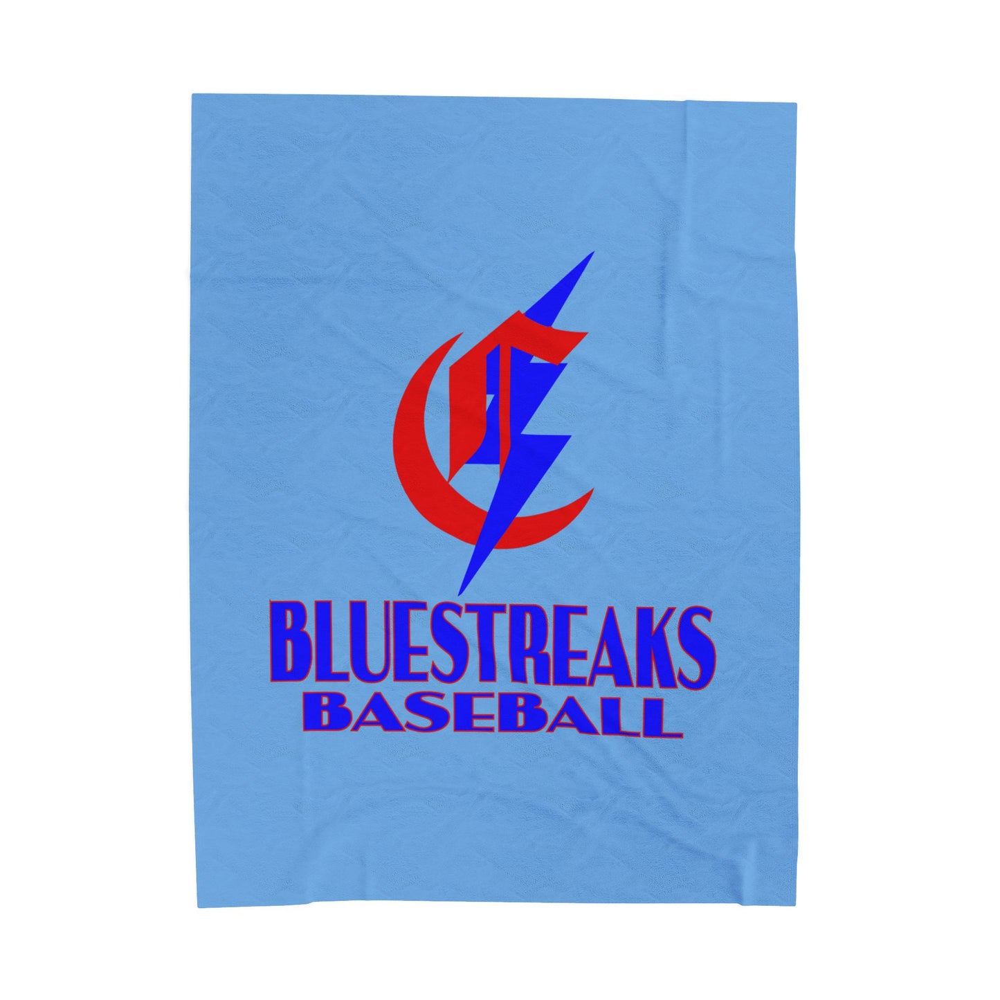 Chisholm Bluestreaks Baseball Velveteen Blanket