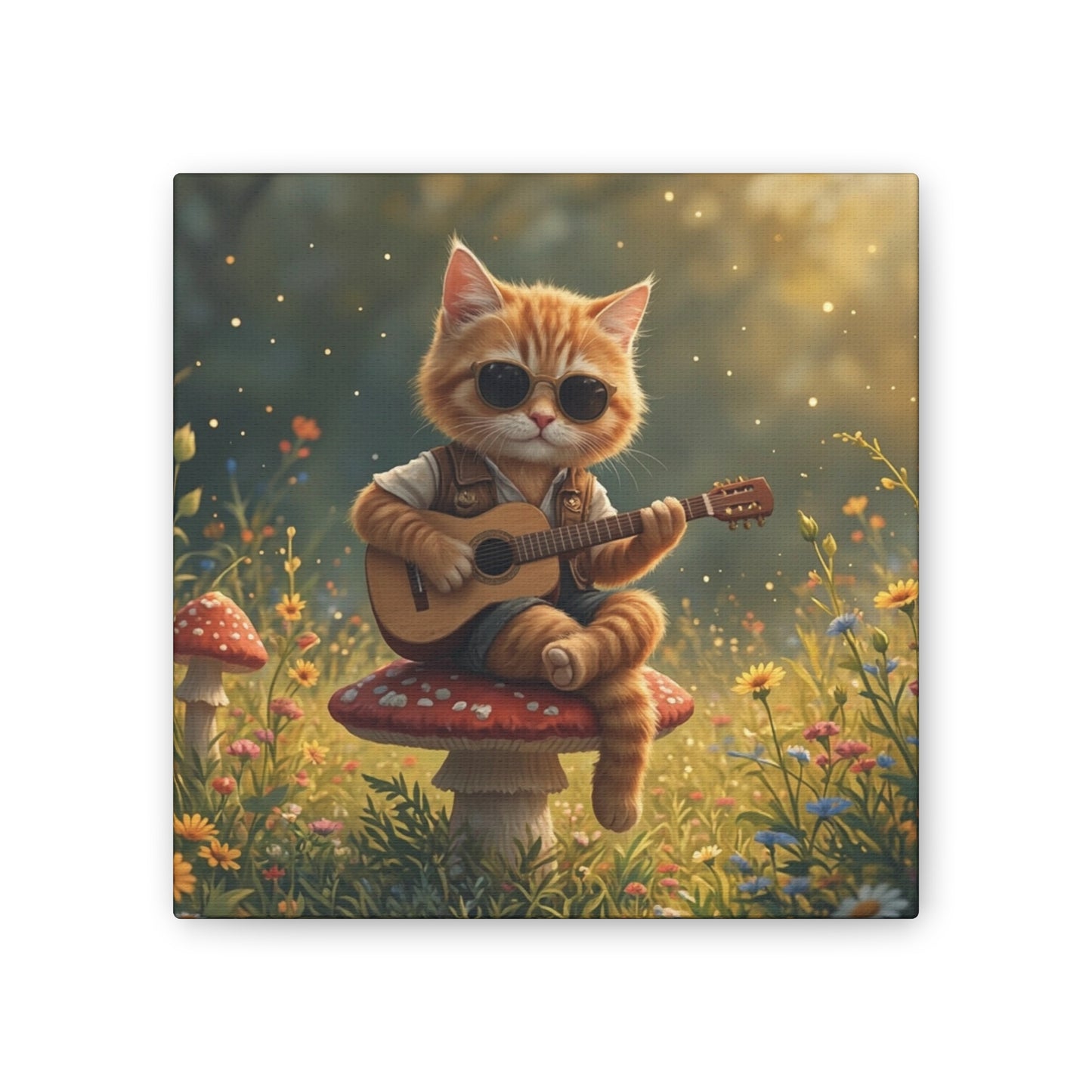 Cat Shreds in the Meadow – Canvas Wall Art