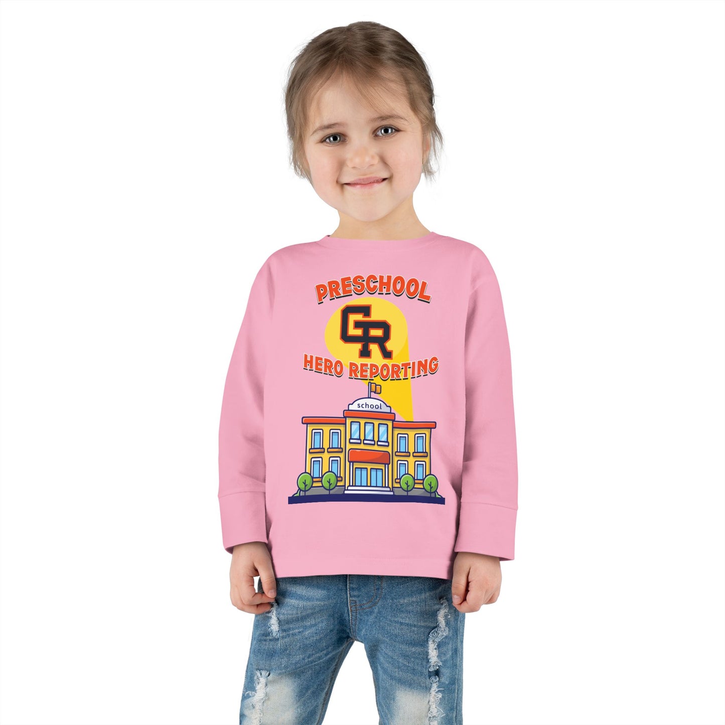 Preschool: Hero Reporting for Duty – Grand Rapids Thunderhawks Toddler Long Sleeve Tee