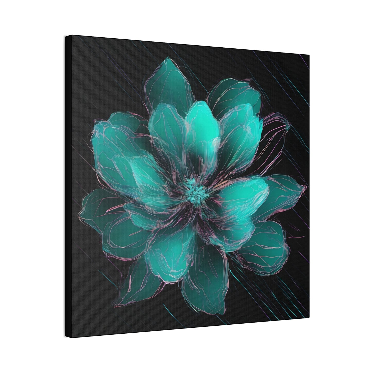 Glow Bloom: A Flower in the Void