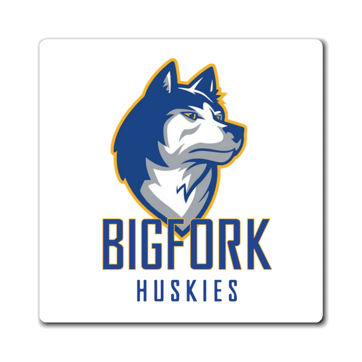 Bigfork Huskies Logo Magnet — Stick With the Pack (3", 4", 6")