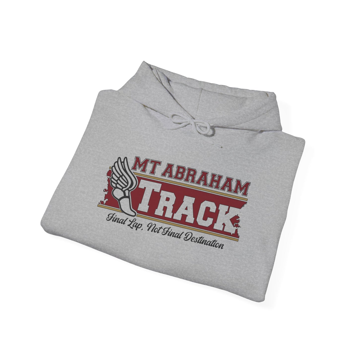 Mt. Abraham Track Hoodie — “Final Lap, Final Destination: The Finish Line” Edition