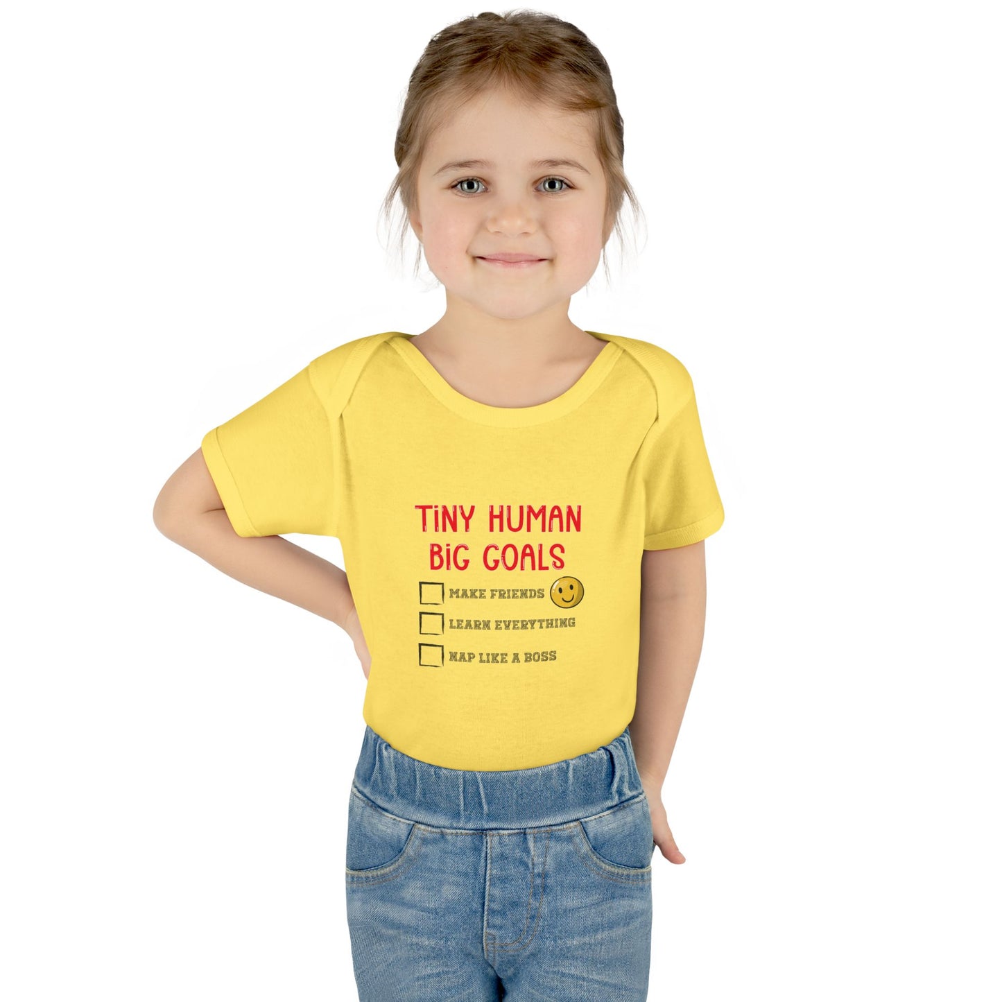 Tiny Human, Big Goals β Infant Bodysuit