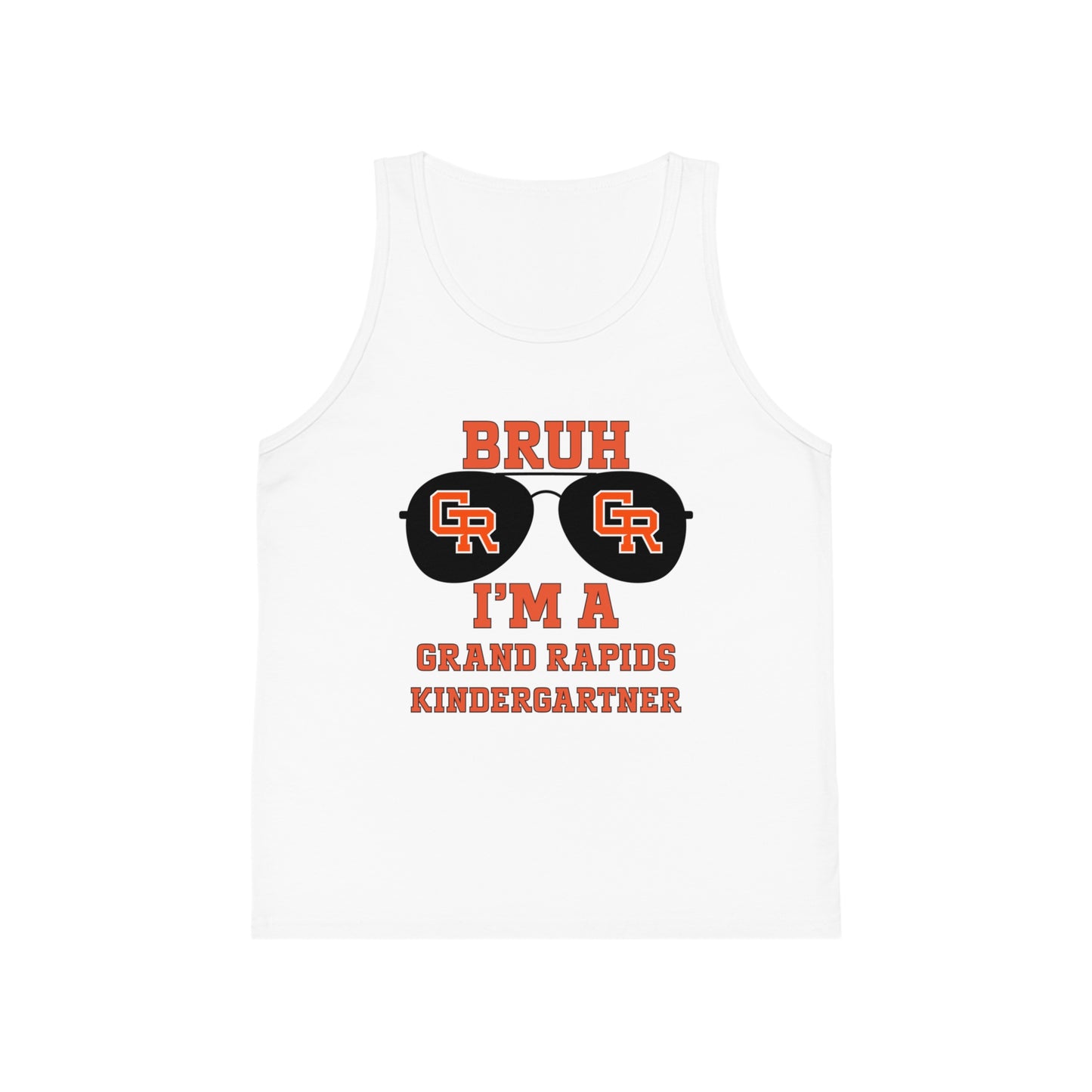 BRUH I’m a Grand Rapids Kindergartner – Kids Jersey Tank Top