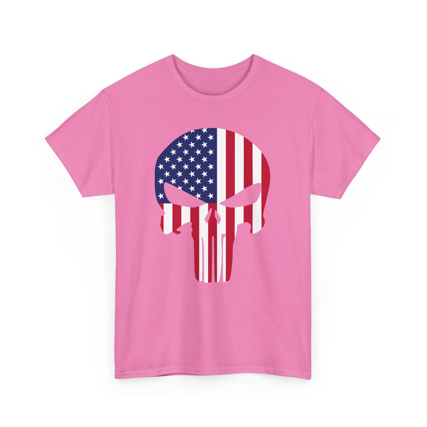 American Skull Tee - Bold Patriotism Meets Edgy Style