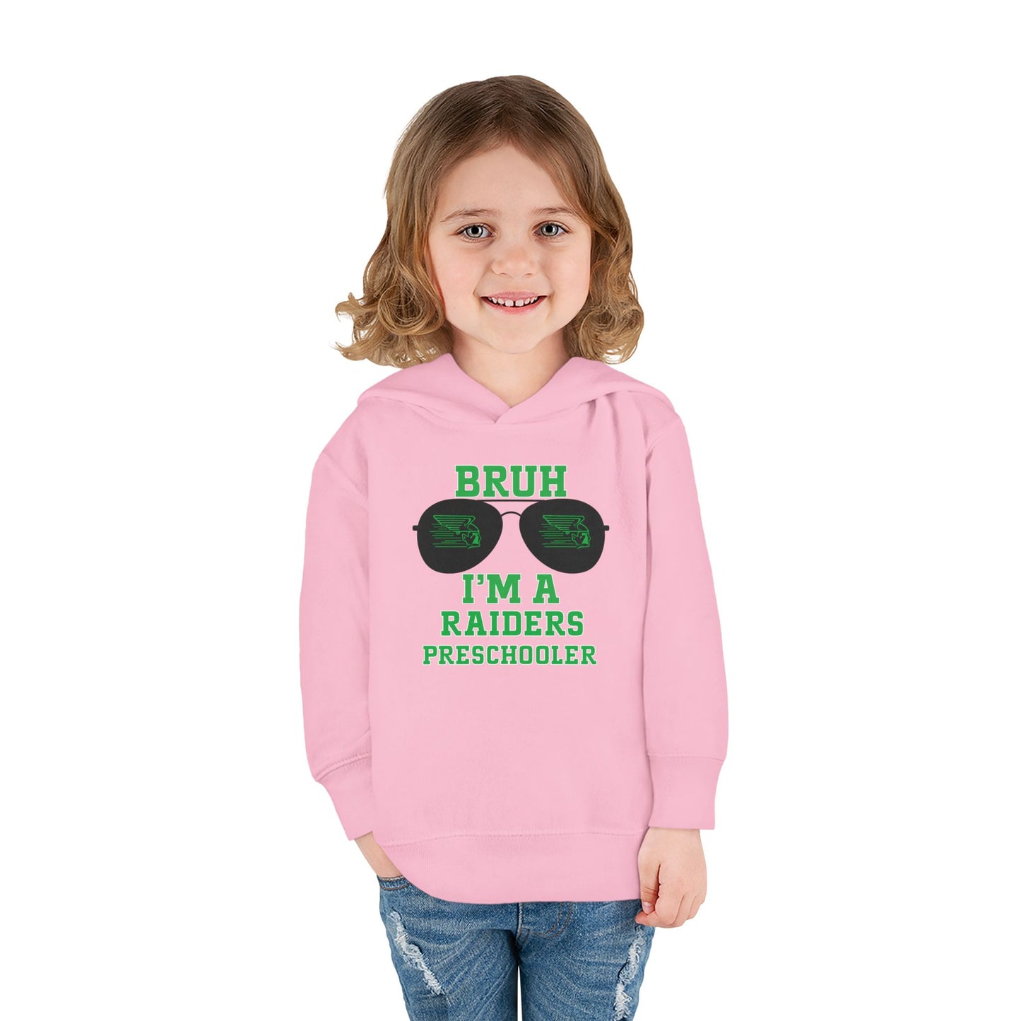 BRUH I’m A Raiders Preschooler Toddler Hoodie