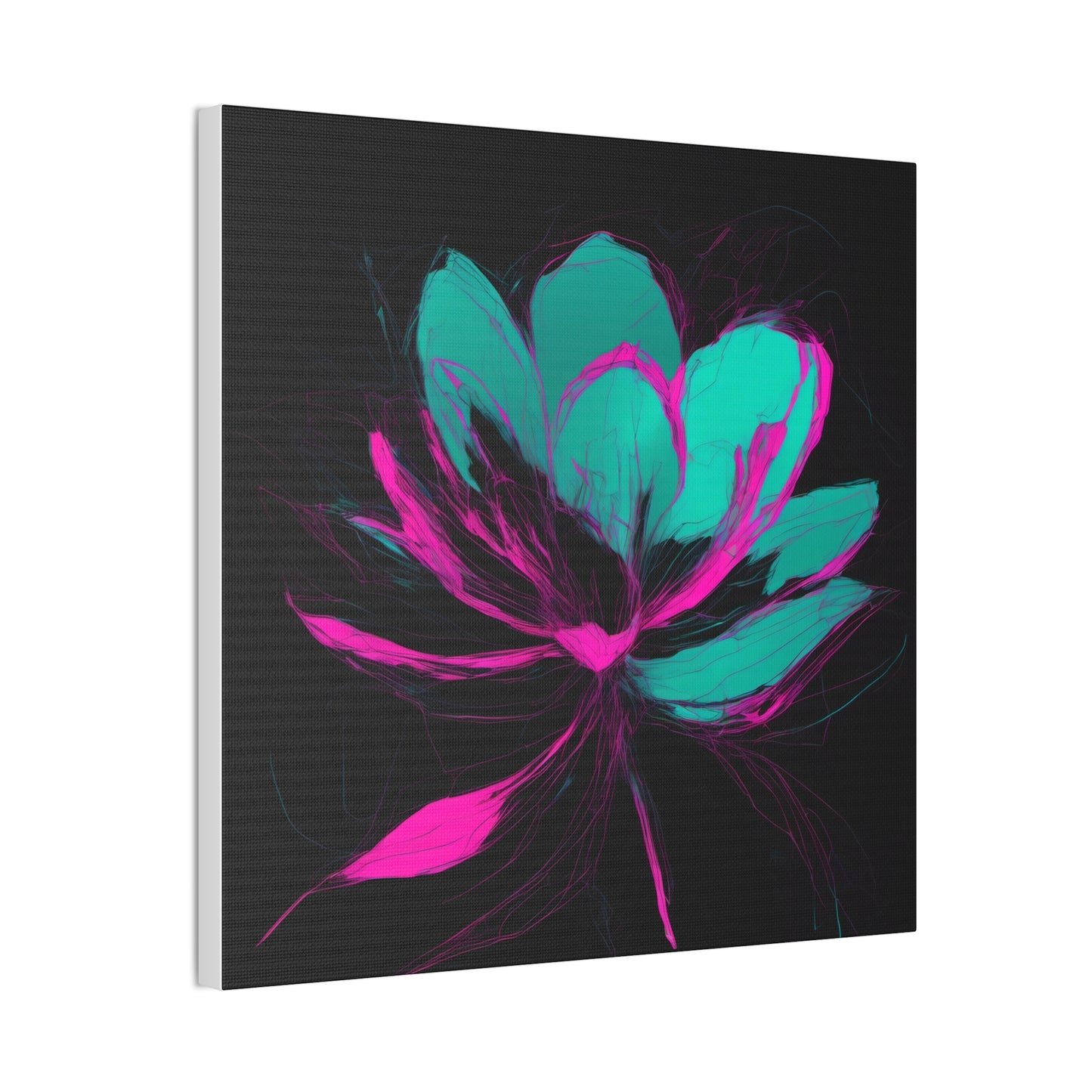 Bloomwave: Petals in Pink & Neon Drift