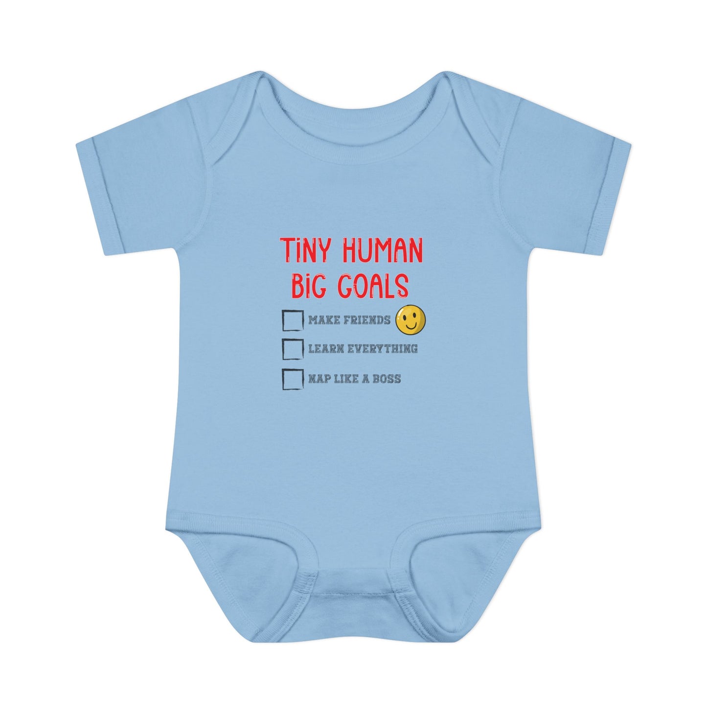 Tiny Human, Big Goals β Infant Bodysuit
