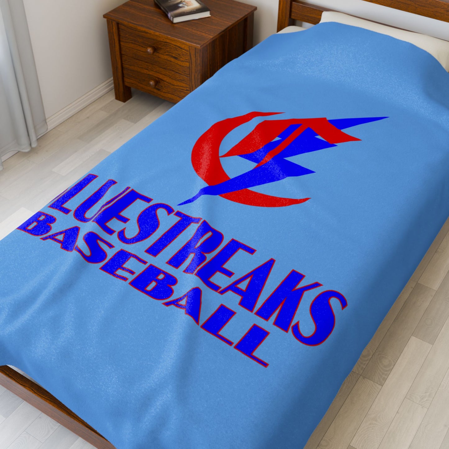 Chisholm Bluestreaks Baseball Velveteen Blanket