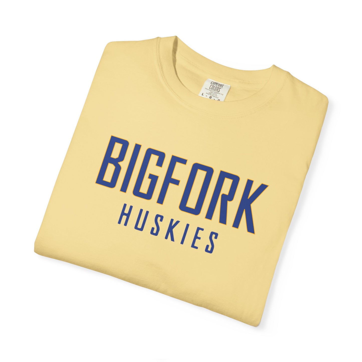 Bigfork Huskies Wordmark Unisex Garment-Dyed T-shirt