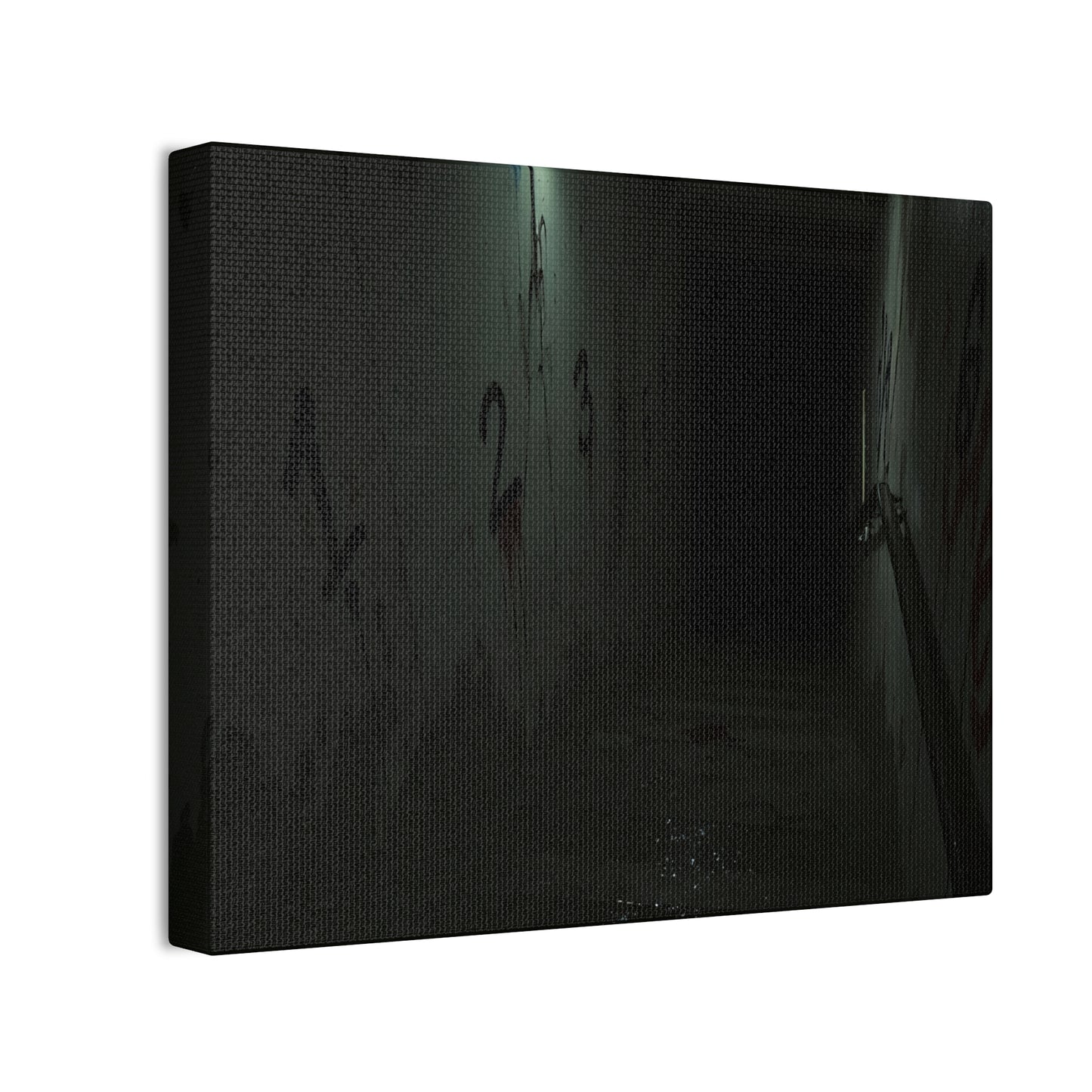 Count Your Steps, Not Your Regrets – Haunted Stairwell Canvas