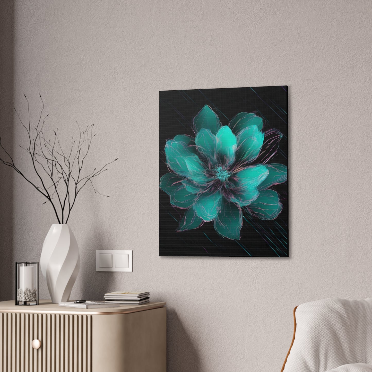 Glow Bloom: A Flower in the Void