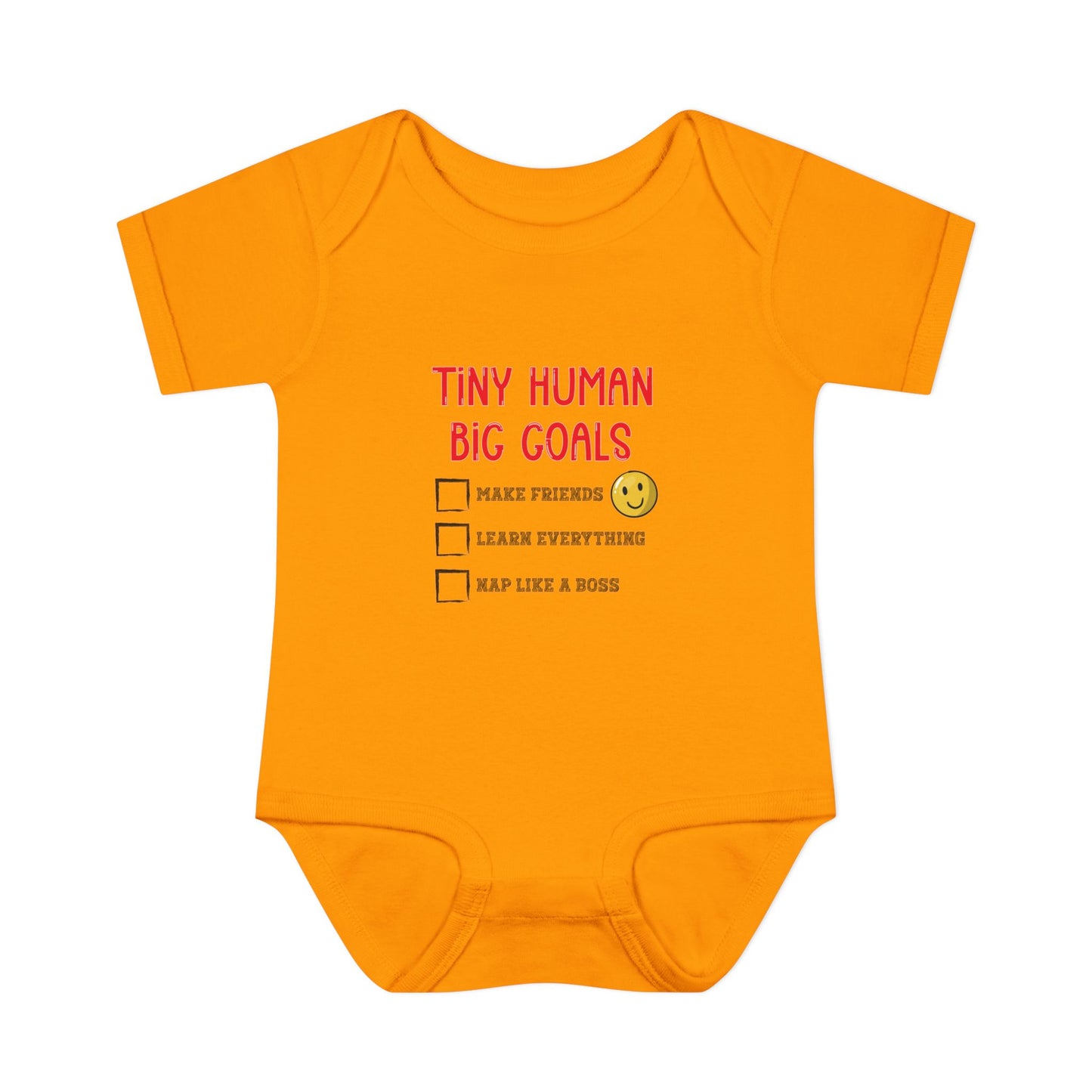 Tiny Human, Big Goals β Infant Bodysuit