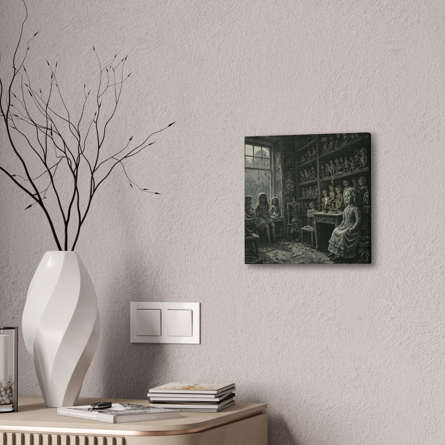 The Dollmaker's Den – Haunted Canvas Wall Art