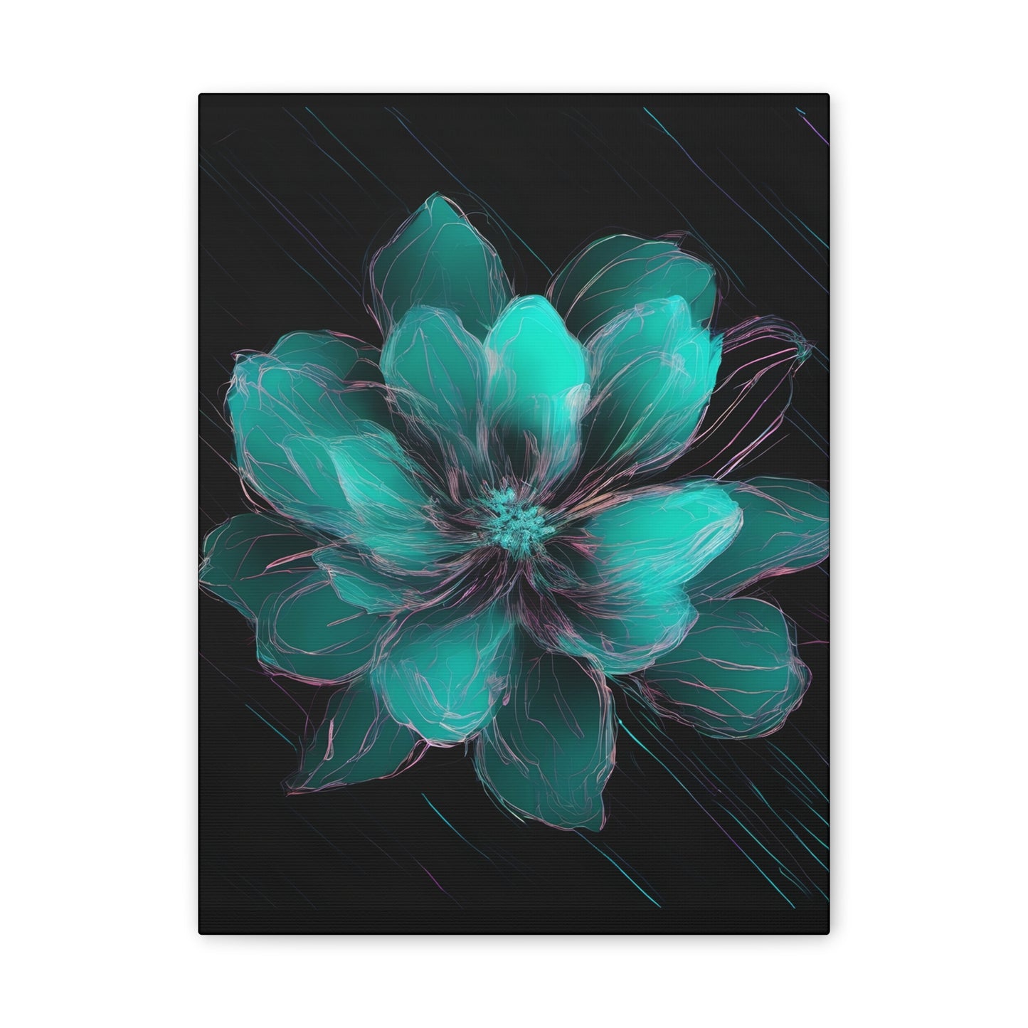 Glow Bloom: A Flower in the Void