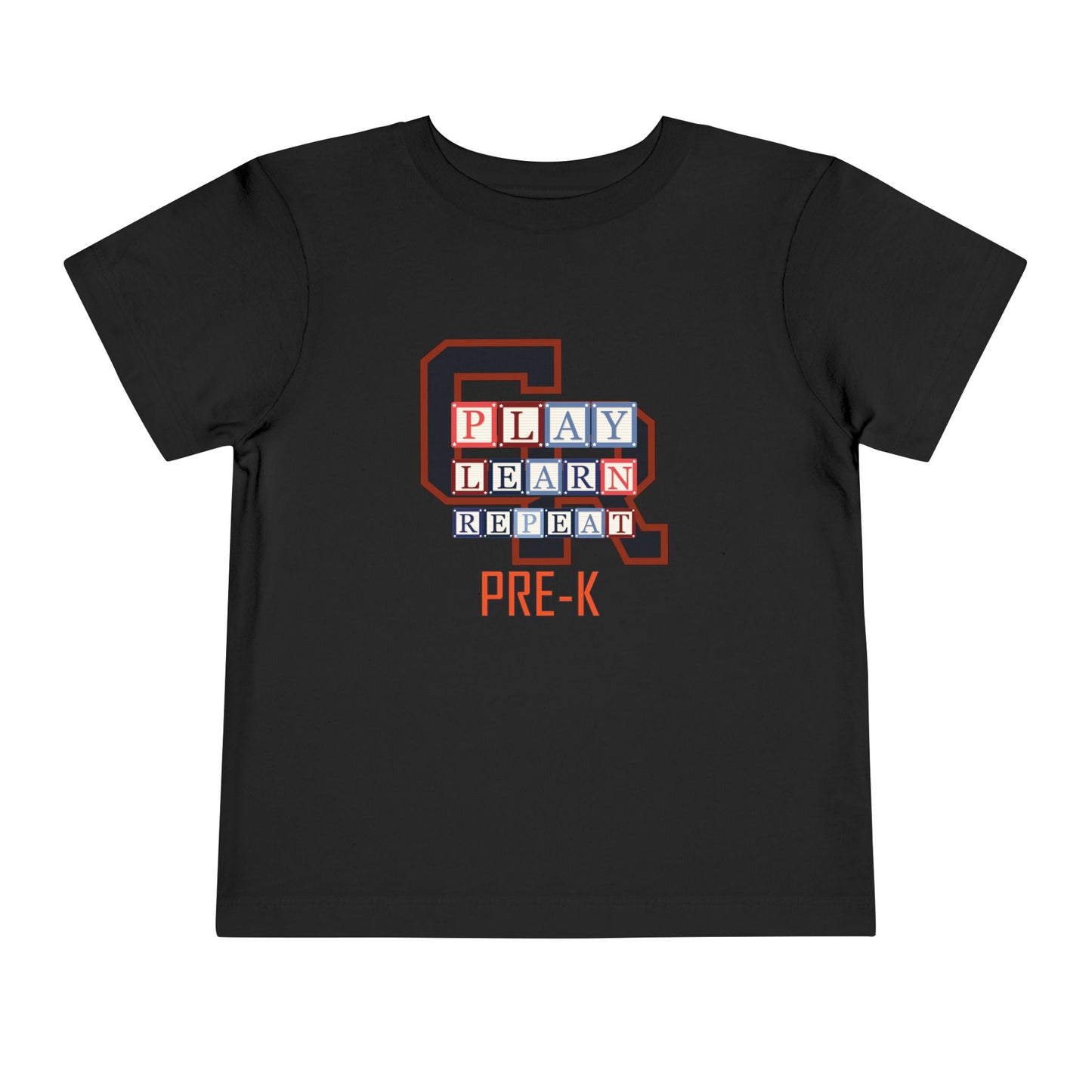 Grand Rapids Thunderhawks β Play. Learn. Repeat. Pre-K Toddler Tee