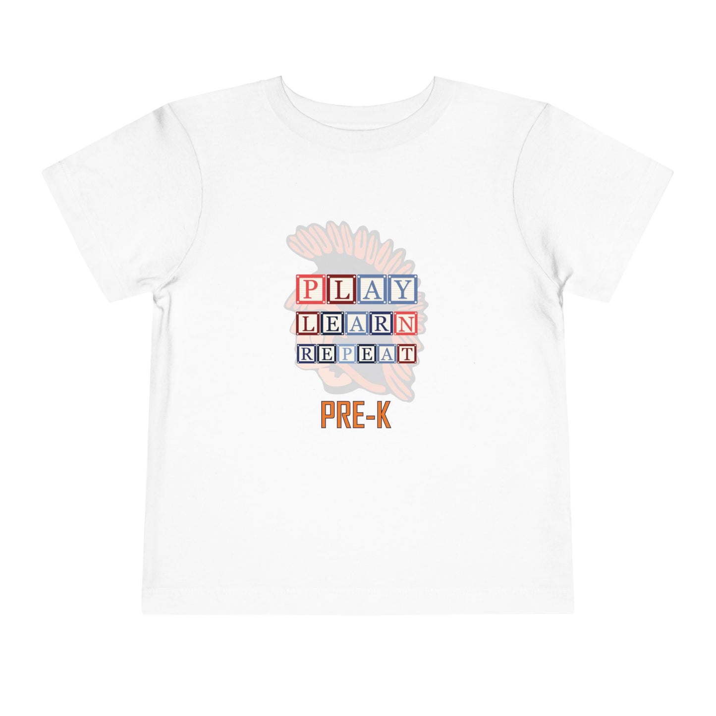 NK Play. Learn. Repeat. β Pre-K Toddler Tee