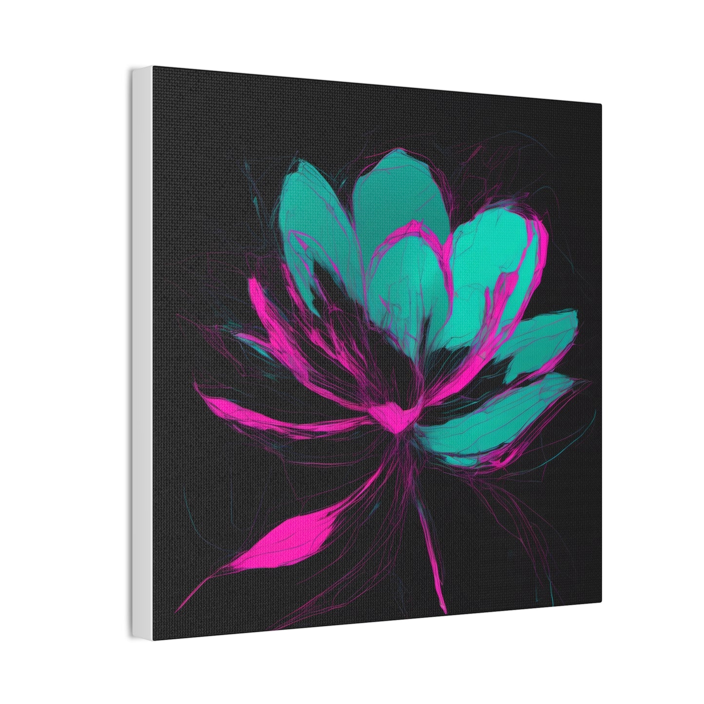 Bloomwave: Petals in Pink & Neon Drift