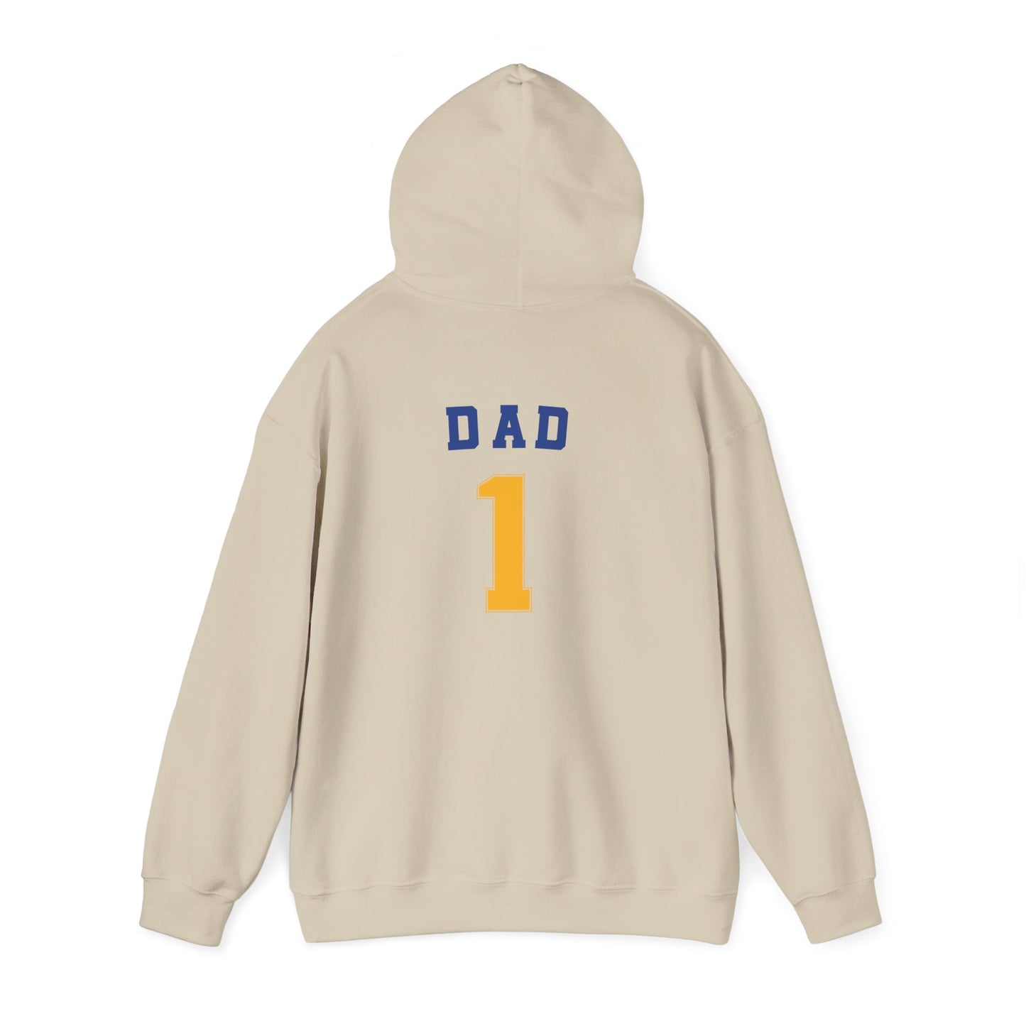 Bigfork Huskies Heavy-Blend Hoodie — Custom Back (“DAD #1” or Your Text)