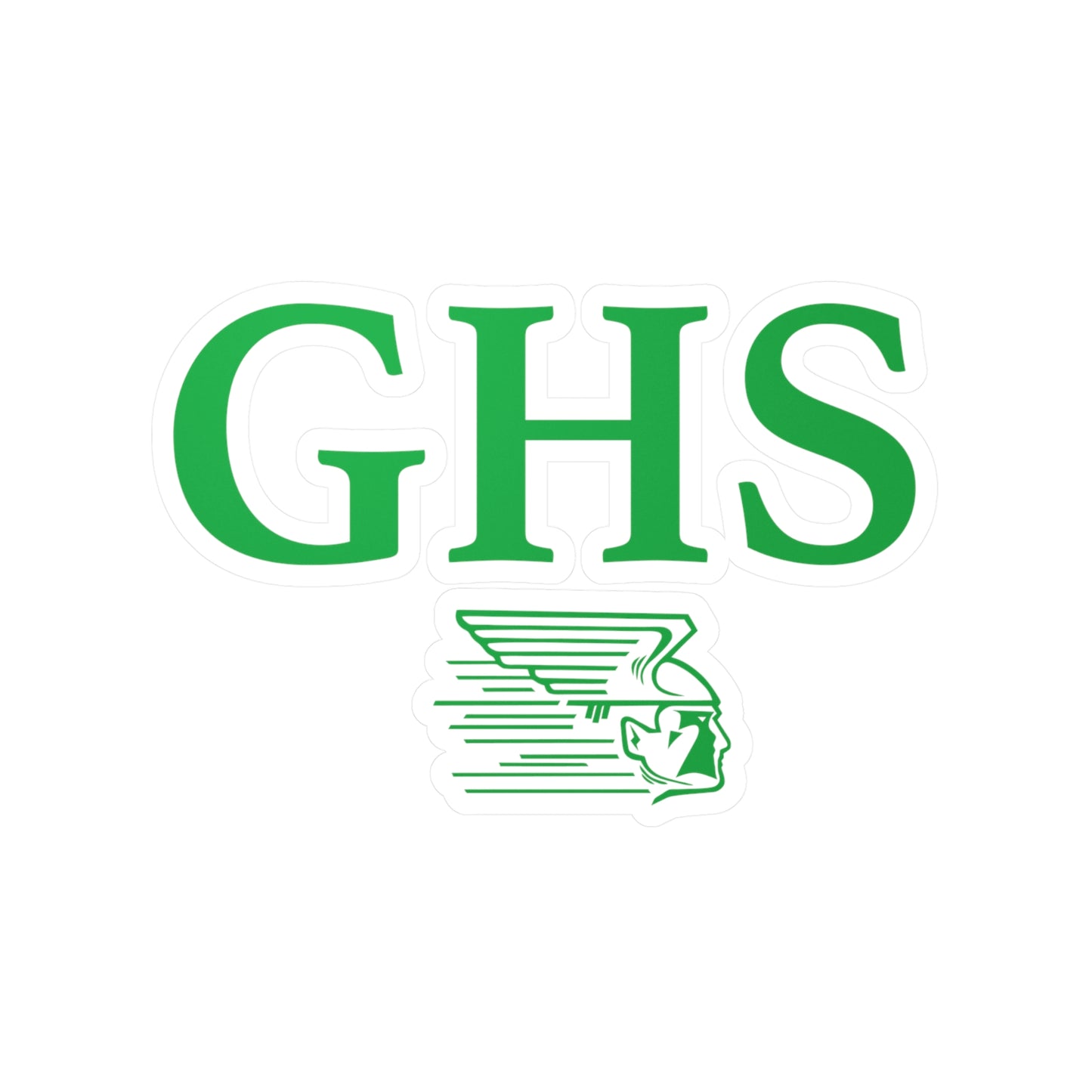 Greenway High School GHS Raiders Vinyl Kiss Cut Sticker