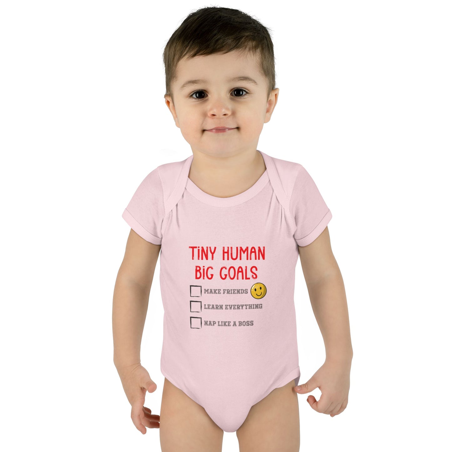 Tiny Human, Big Goals β Infant Bodysuit