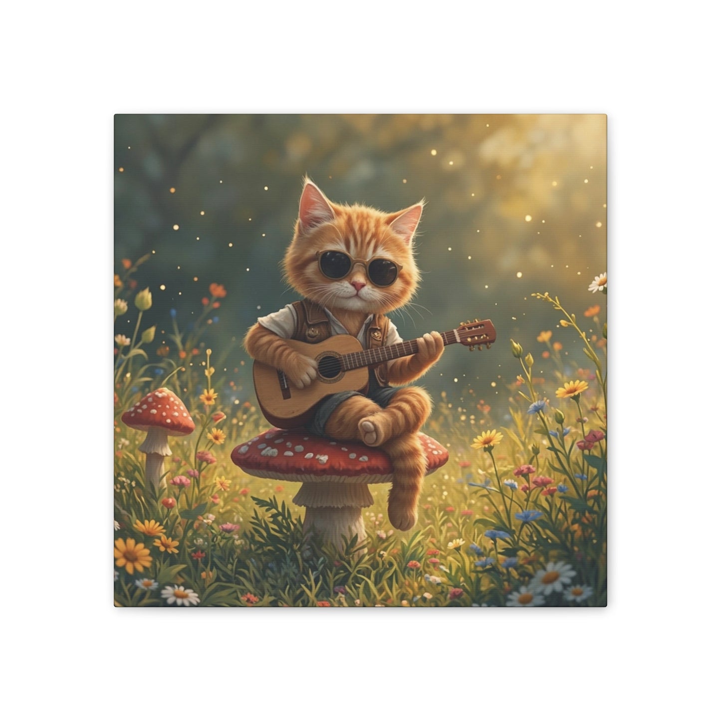 Cat Shreds in the Meadow – Canvas Wall Art