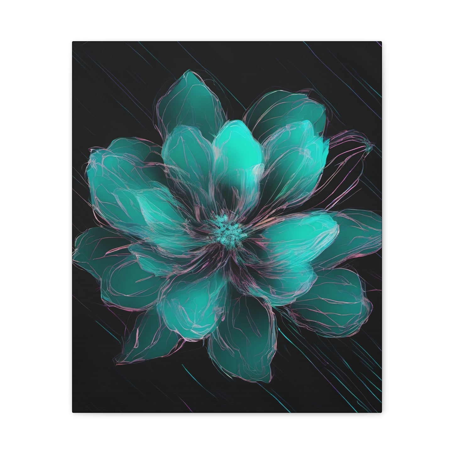 Glow Bloom: A Flower in the Void