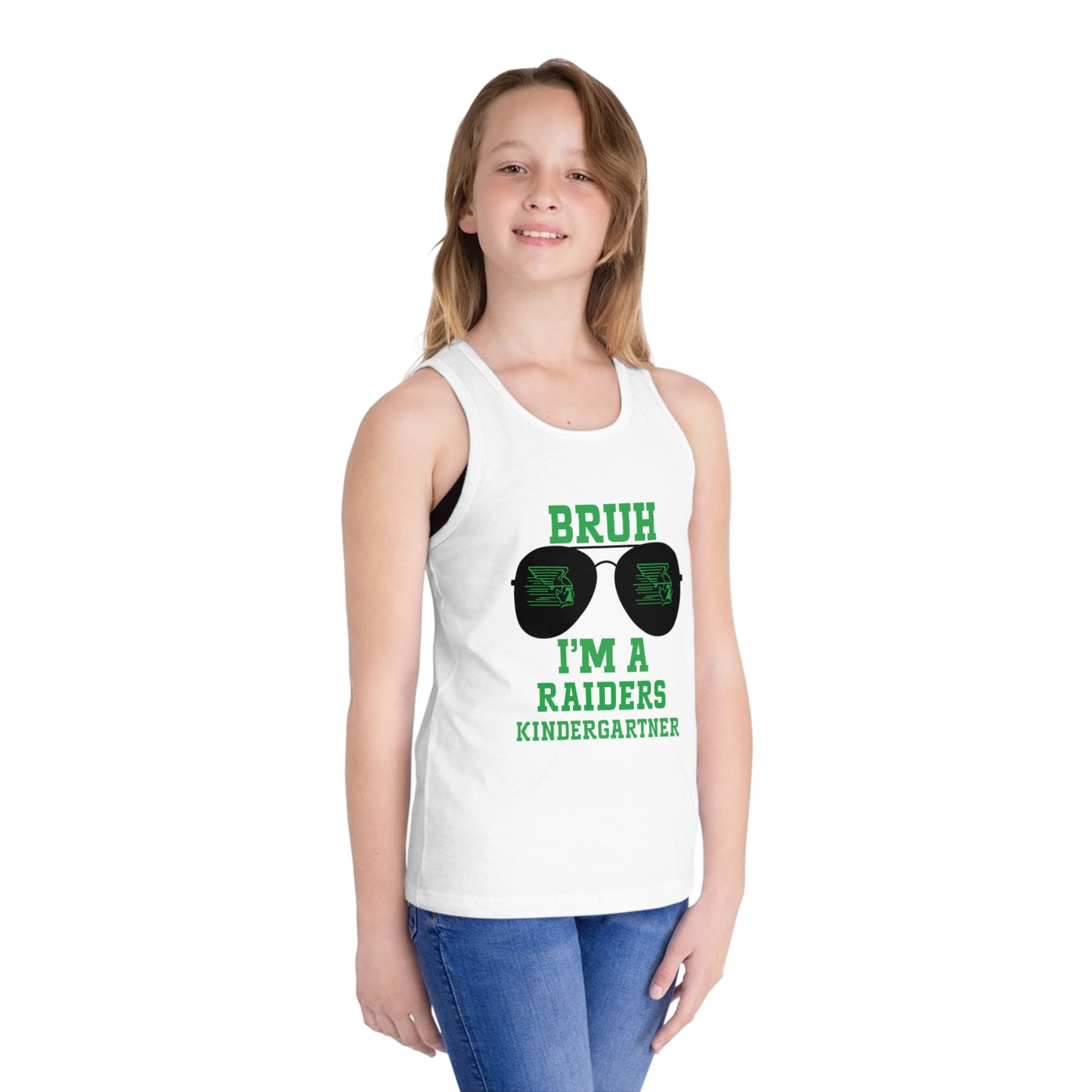 BRUH I’m A Raiders Kindergartner Kids Tank Top