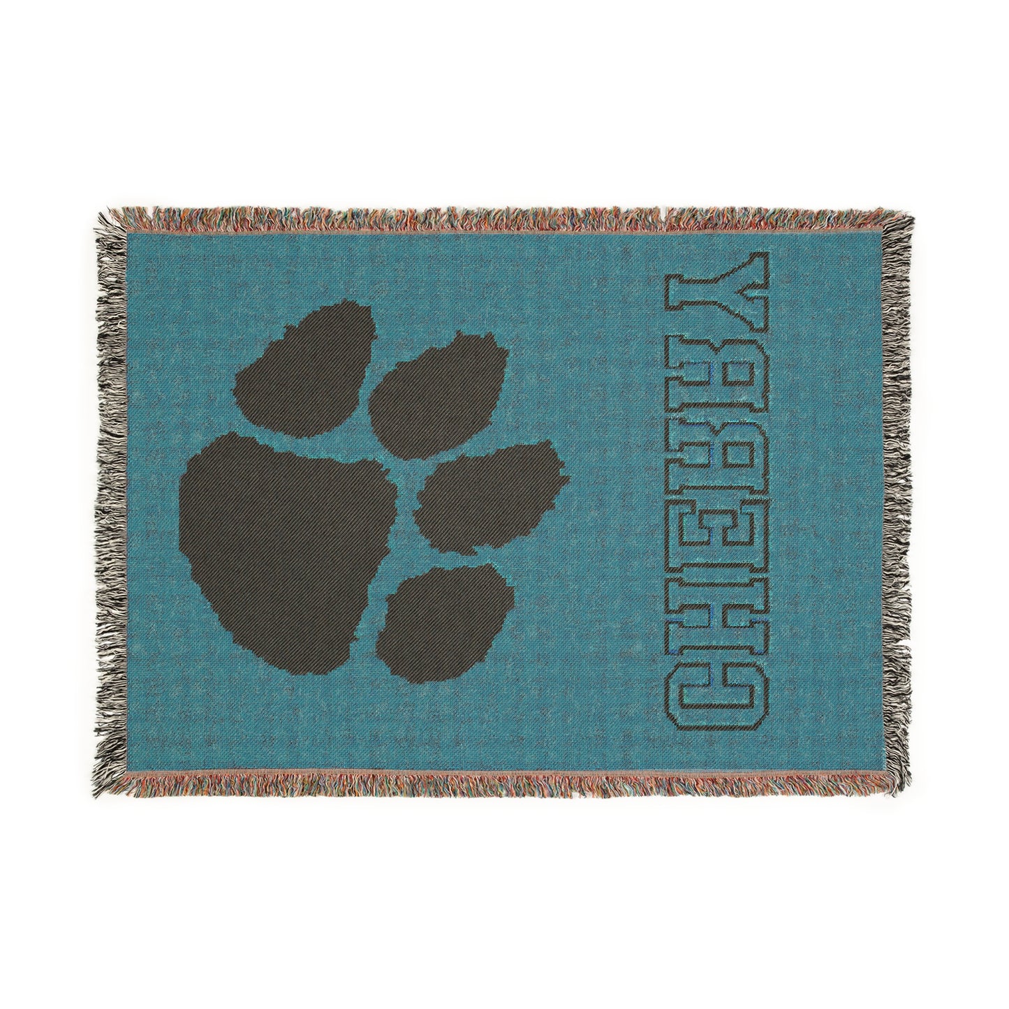 Cherry Tigers Woven Throw Blanket