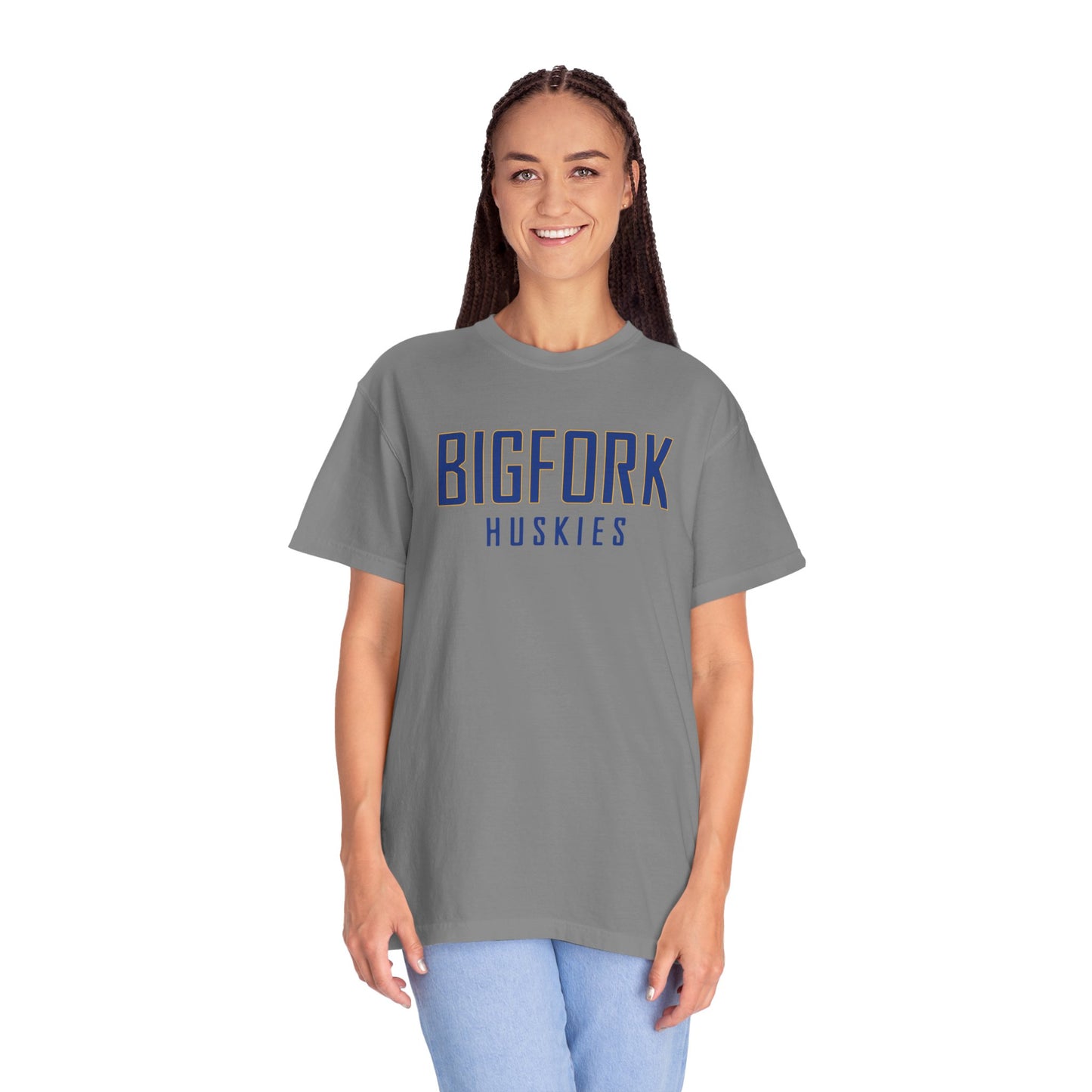 Bigfork Huskies Wordmark Unisex Garment-Dyed T-shirt