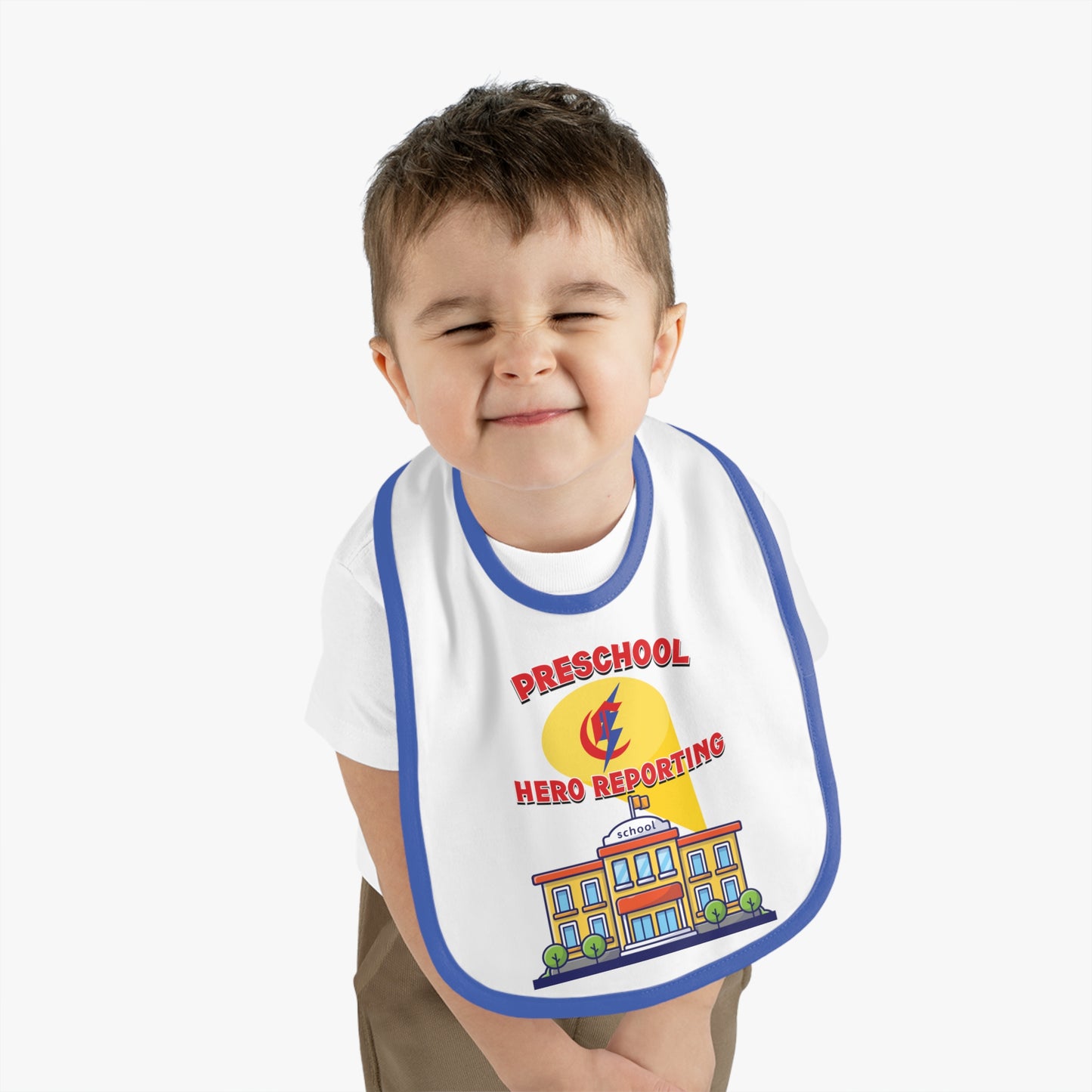 Preschool: Hero Reporting – Chisholm Bluestreaks Baby Bib