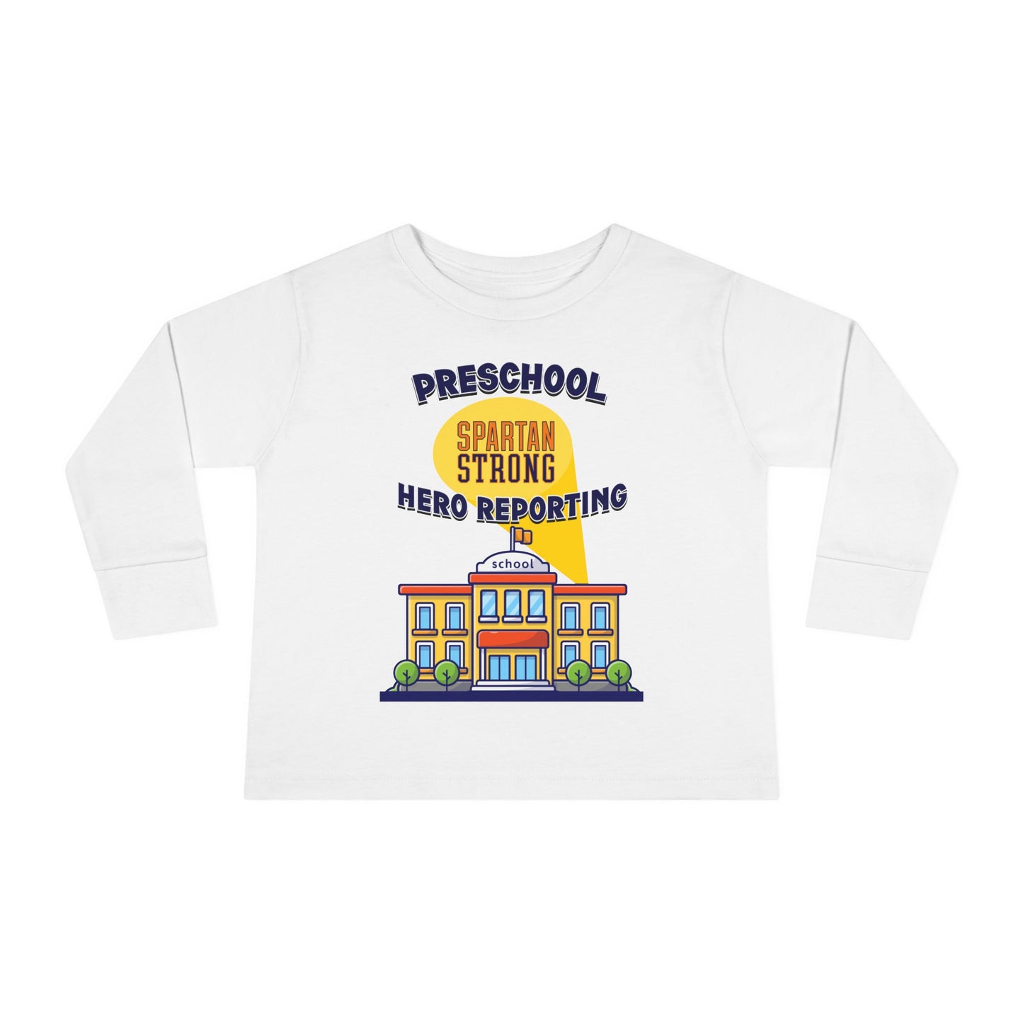 Preschool: Spartan Strong, Hero Reporting – NK Spartans Toddler Long Sleeve Tee