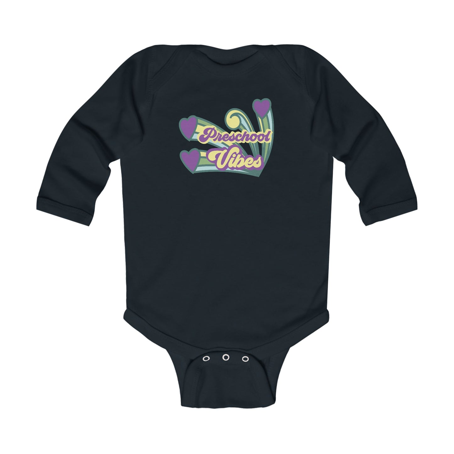 Preschool Vibes β Infant Long Sleeve Bodysuit
