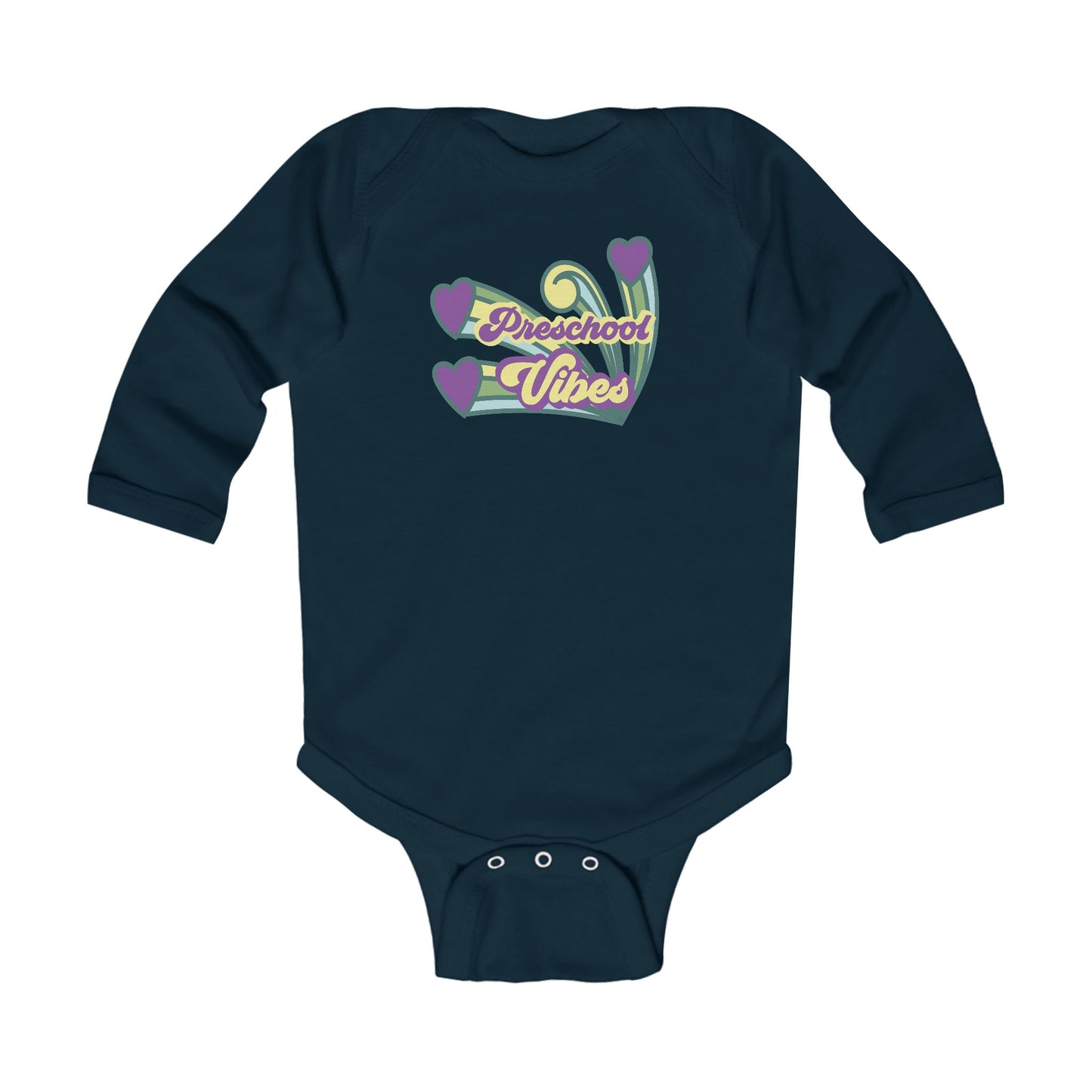 Preschool Vibes β Infant Long Sleeve Bodysuit