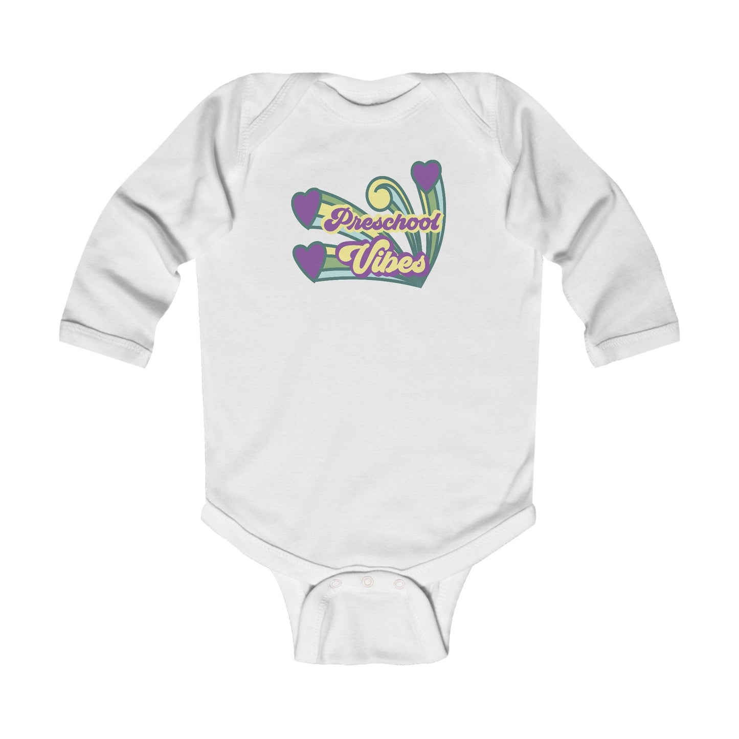 Preschool Vibes β Infant Long Sleeve Bodysuit