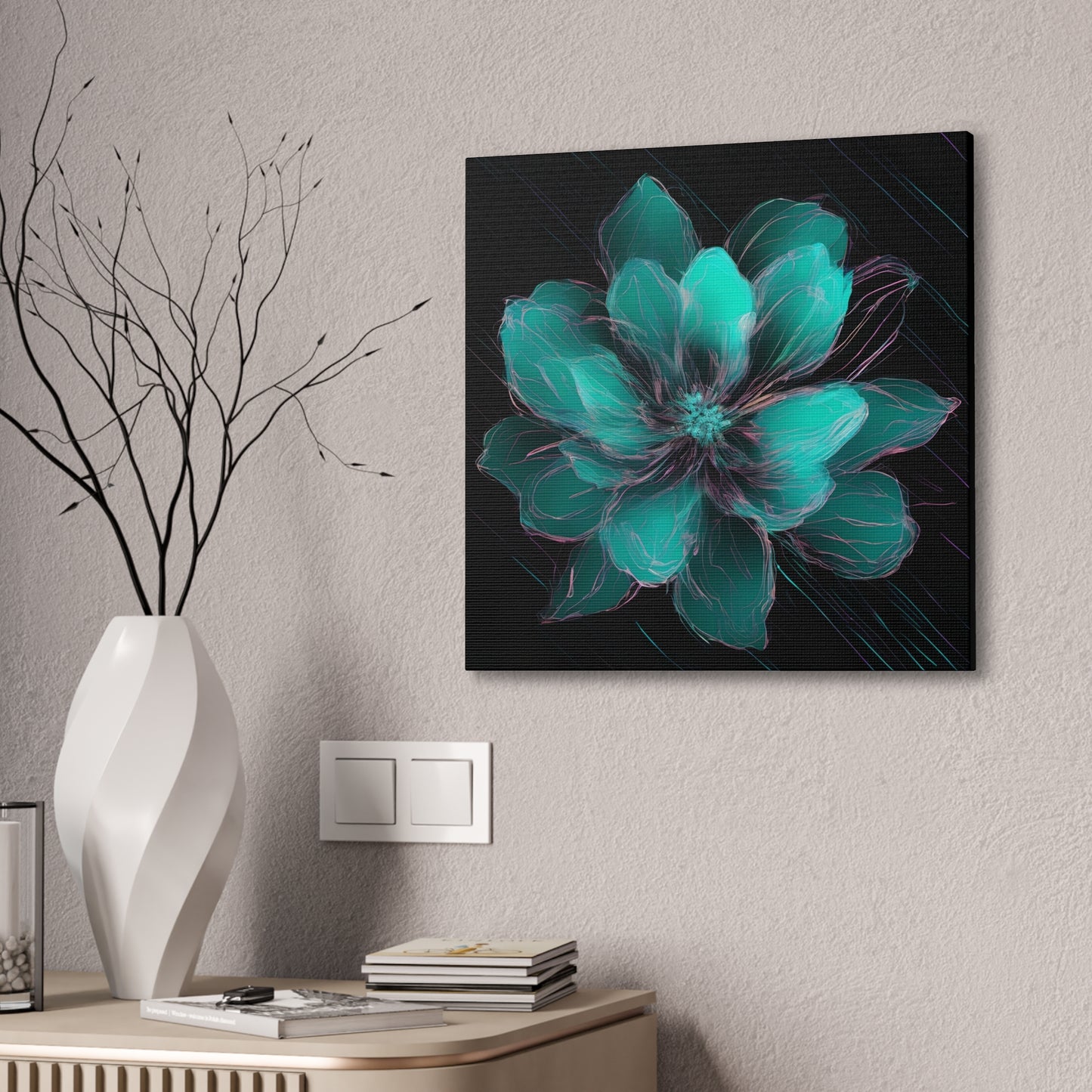 Glow Bloom: A Flower in the Void