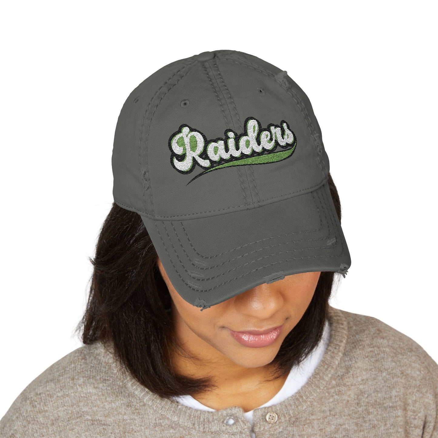 Greenway Raiders Distressed Dad Hat – Worn In, Raiders Strong